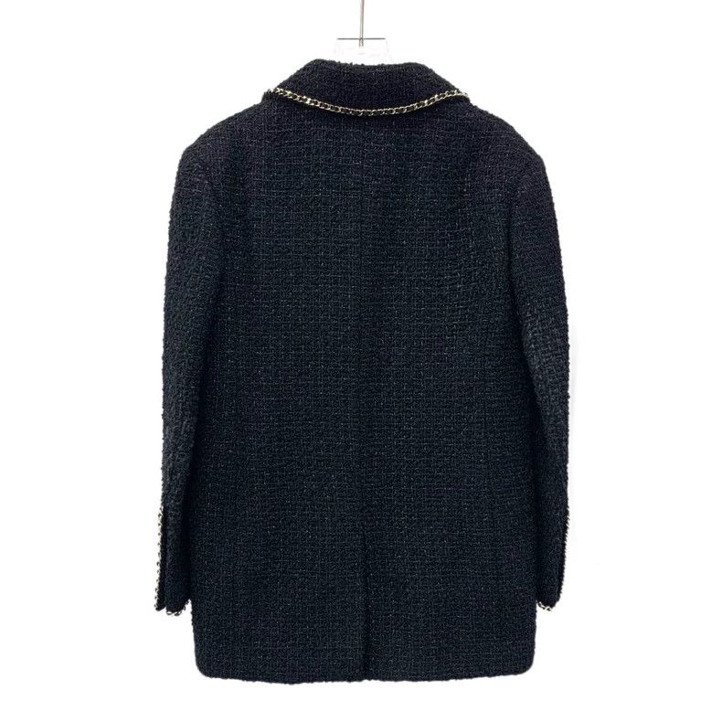 Chanel Chanel 23B Wool Tweed Double-Breasted Coat Size US XXS / EU 40 - 2 Thumbnail