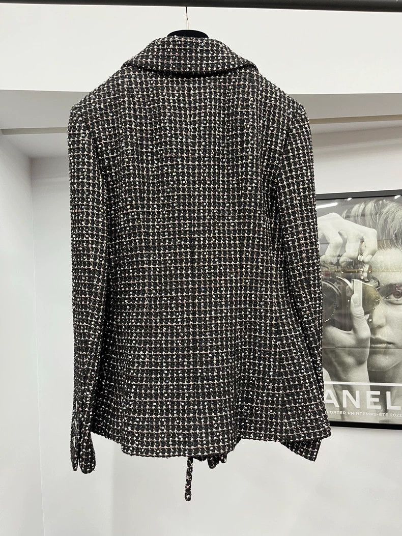 Chanel Chanel Tweed Pearl Embellished Jacket Size US XS / EU 42 / 0 - 4 Thumbnail