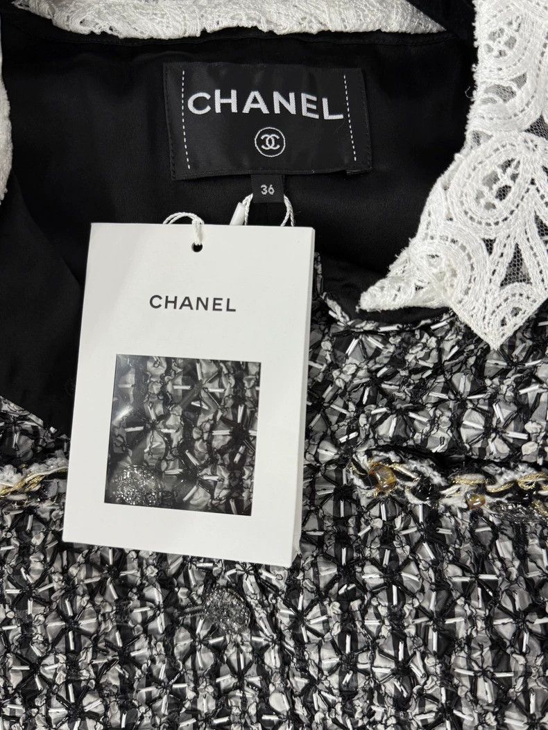 Chanel Chanel Beaded Lace Trim Jacket Size US M / EU 48-50 / 2 - 5 Thumbnail