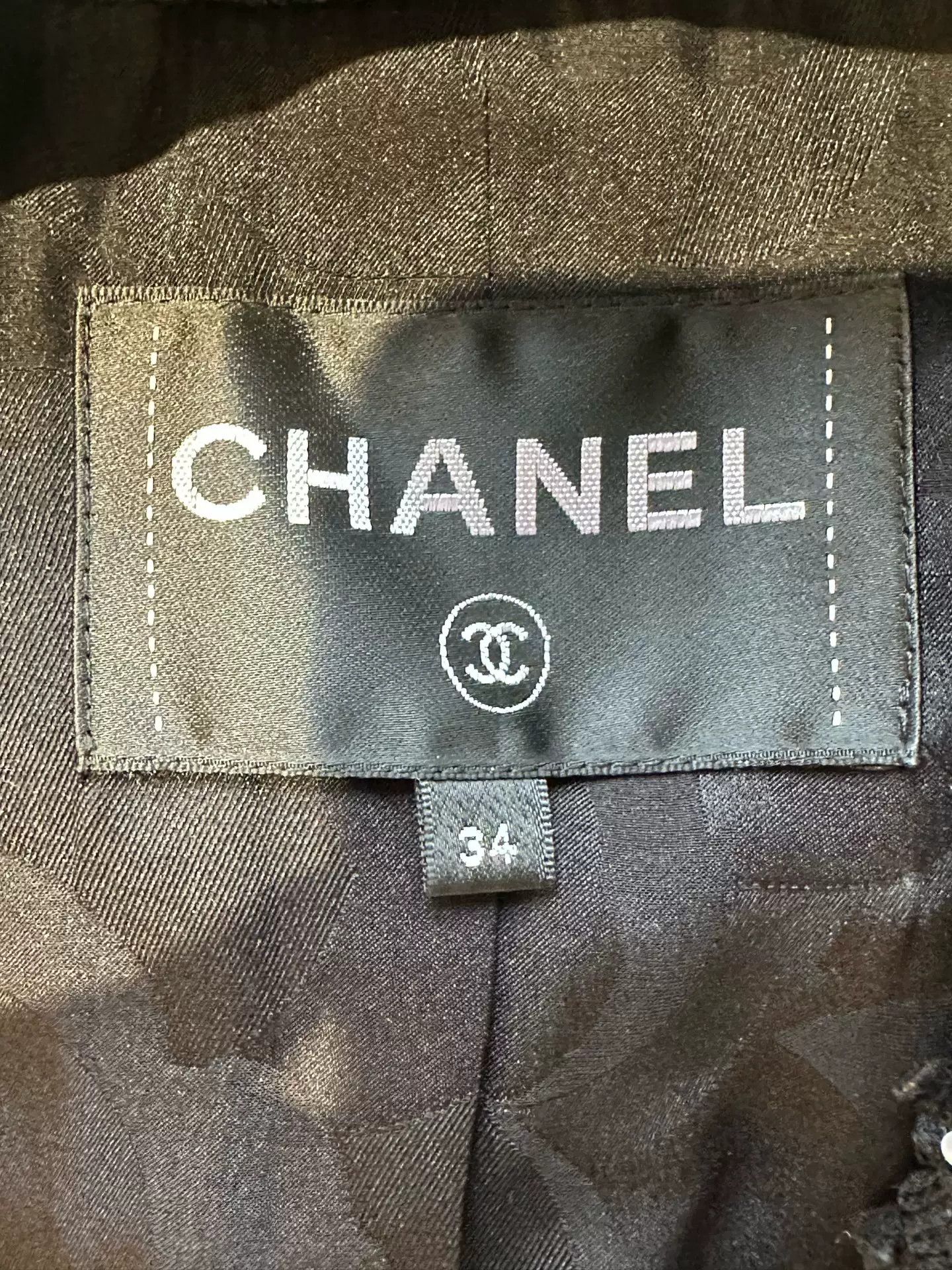 Chanel Chanel 2022 Black Pearl Crystal Jacket Size US XS / EU 42 / 0 - 3 Thumbnail