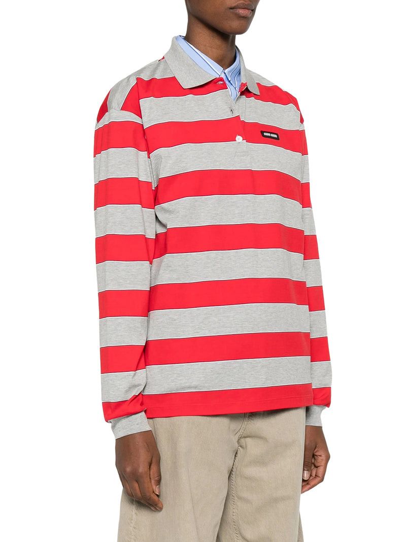 Miu Miu STRIPED COTTON JERSEY POLO SHIRT WITH LOGO PATCH Size S / US 4 / IT 40 - 3 Thumbnail