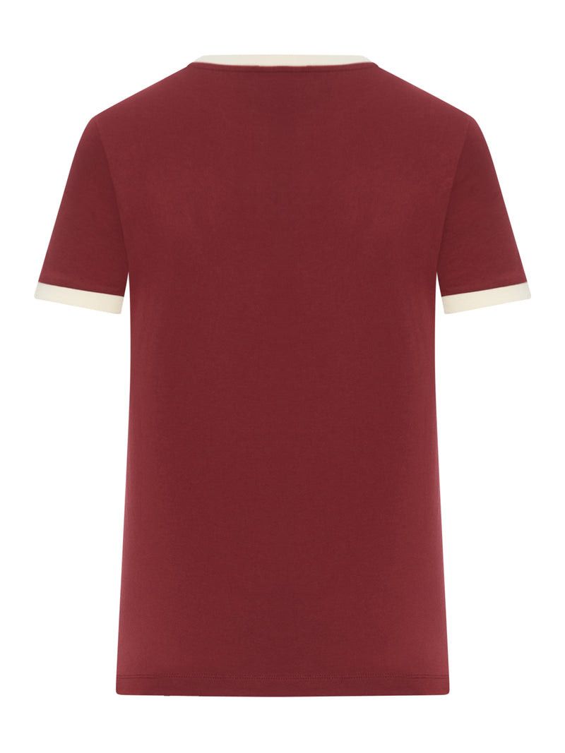 Miu Miu COTTON JERSEY T-SHIRT WITH EMBROIDERED LOGO Size XS / US 0-2 / IT 36-38 - 2 Thumbnail
