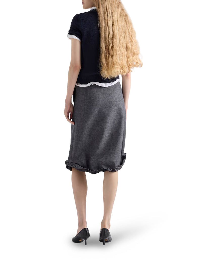 Prada CREW NECK SWEATER IN WOOL AND CASHMERE Size M / US 6-8 / IT 42-44 - 3 Thumbnail