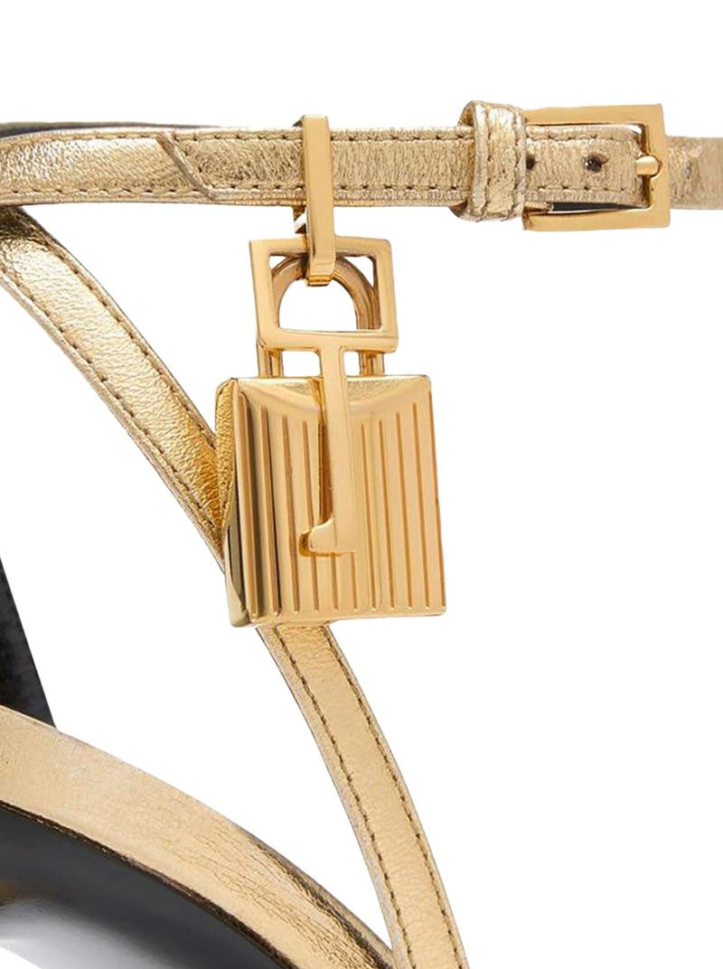 Tom Ford GOLDEN PATENT LEATHER STILETTO HIGH HEEL PUMPS Size US 10 / IT 40 - 5 Thumbnail