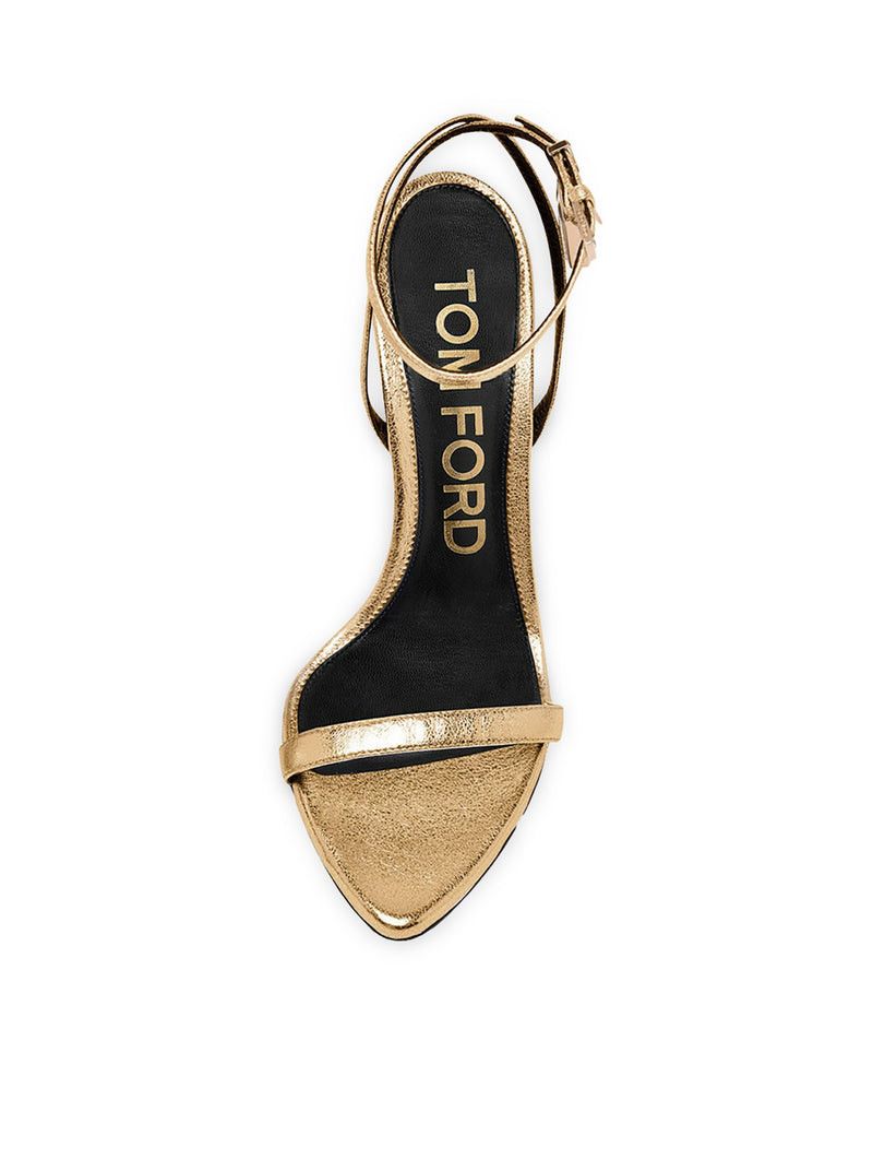 Tom Ford GOLDEN PATENT LEATHER STILETTO HIGH HEEL PUMPS Size US 6 / IT 36 - 4 Thumbnail