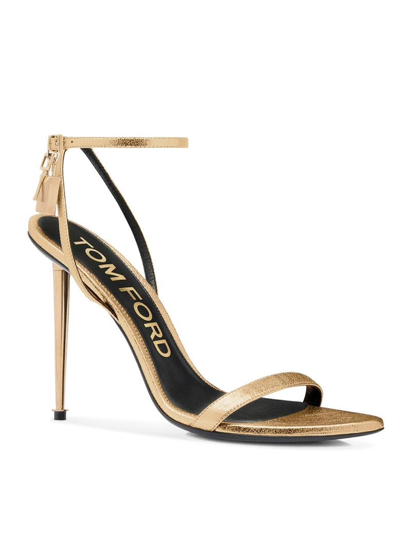 Tom Ford GOLDEN PATENT LEATHER STILETTO HIGH HEEL PUMPS Size US 6.5 / IT 36.5 - 2 Thumbnail