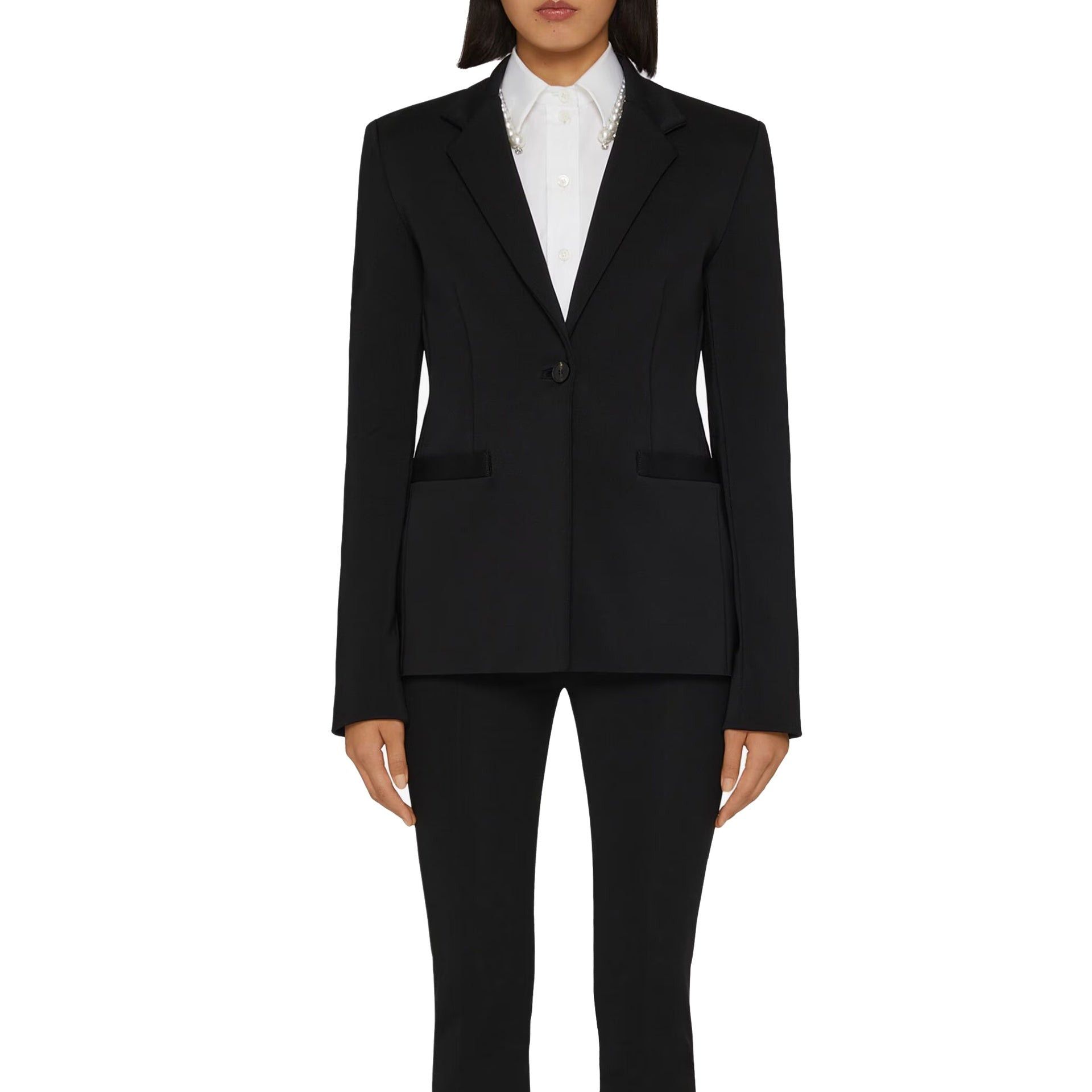 Givenchy GIVENCHY Black Slim Fit Tailored Jacket Size M / US 6-8 / IT 42-44 - 2 Thumbnail