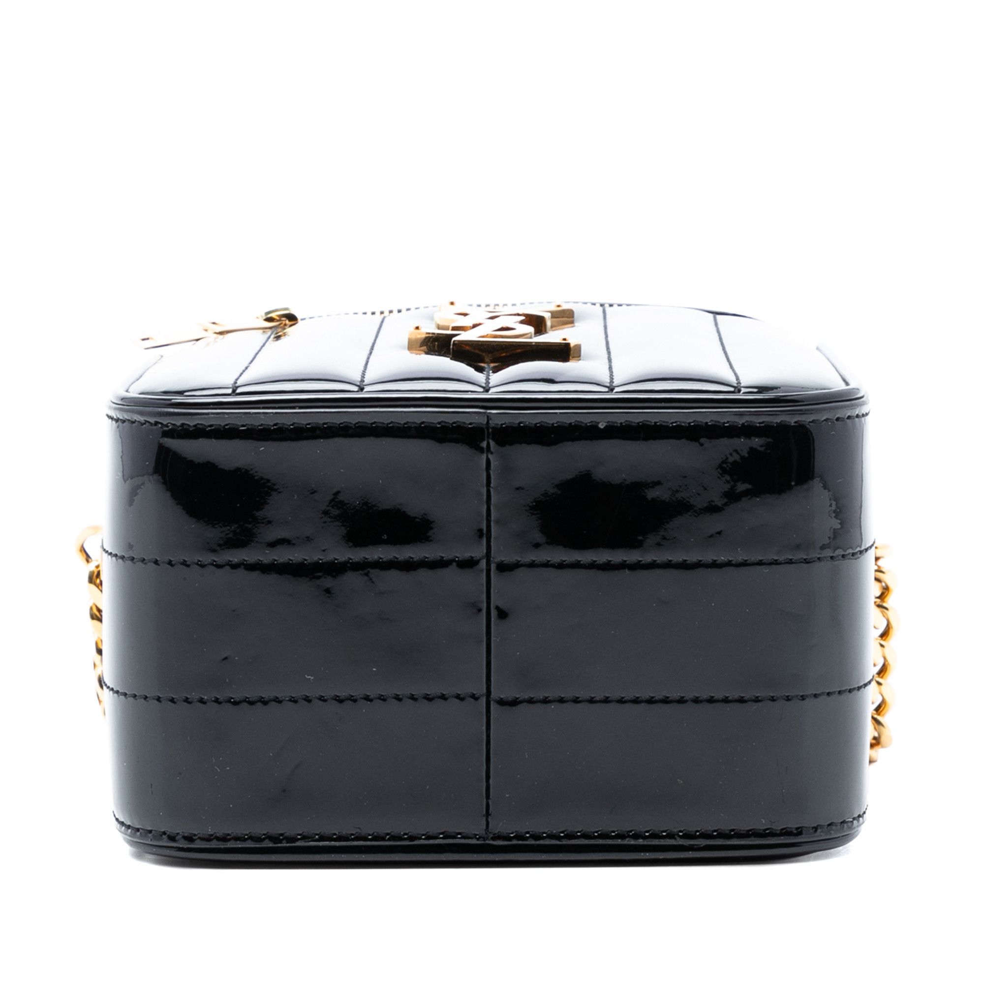 Yves Saint Laurent Yves Saint Laurent Matelasse Patent Monogram Vicky Vanity Bag Size ONE SIZE - 3 Thumbnail