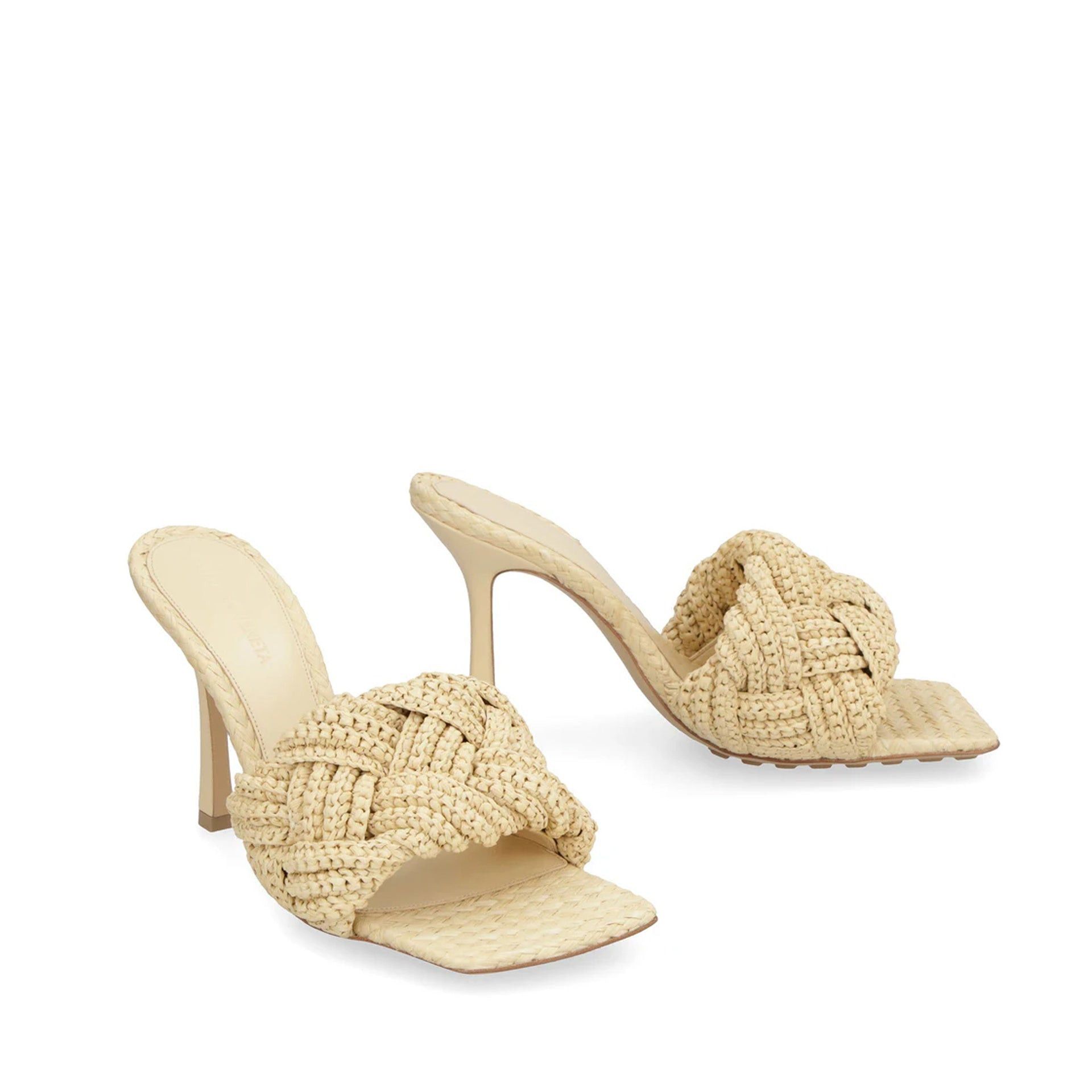 Bottega Veneta Bottega Veneta Lido Raffia Mules Size US 9.5 / IT 39.5 - 2 Thumbnail