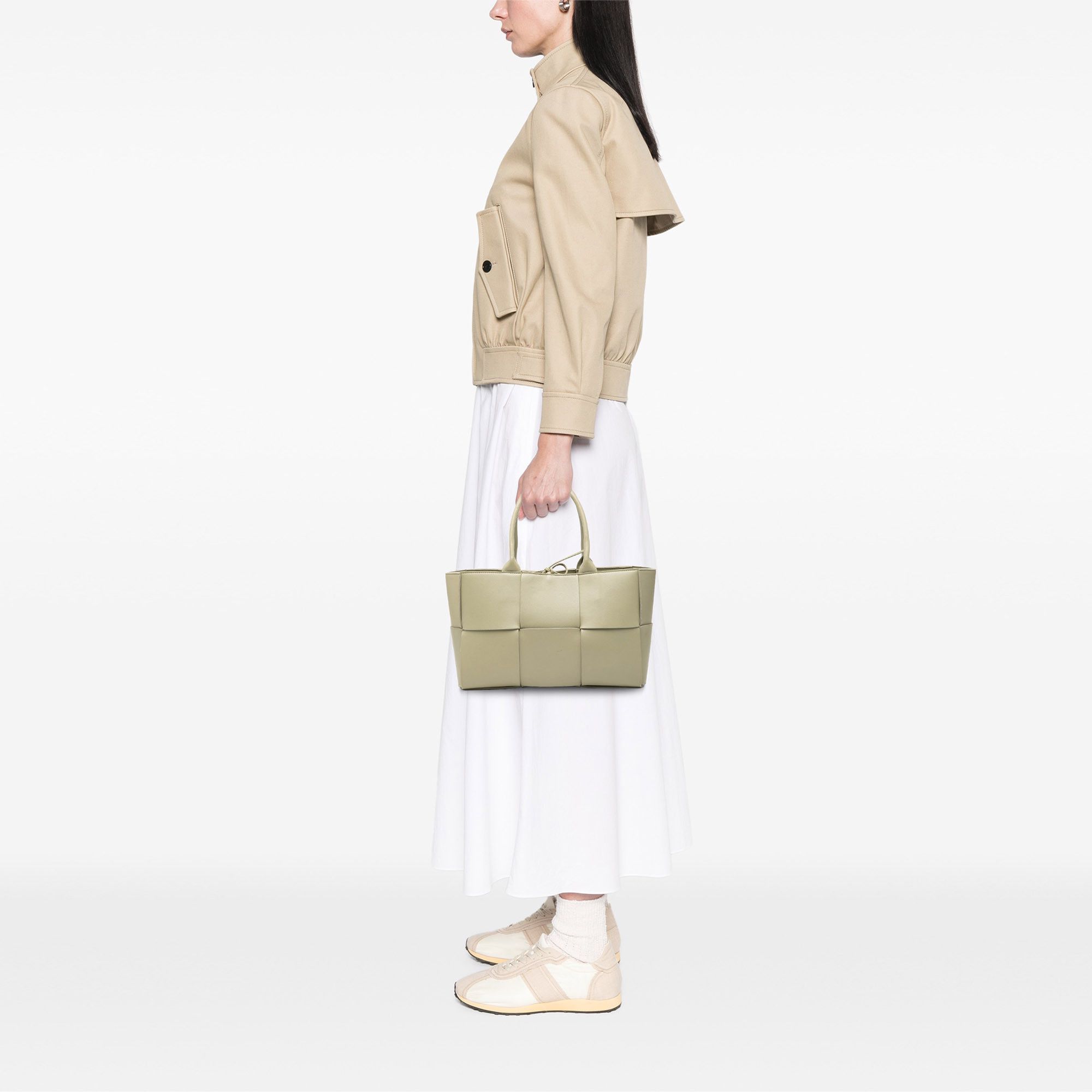 Bottega Veneta Bottega Veneta Small Nappa Maxi Intrecciato Arco Tote Size ONE SIZE - 7 Thumbnail