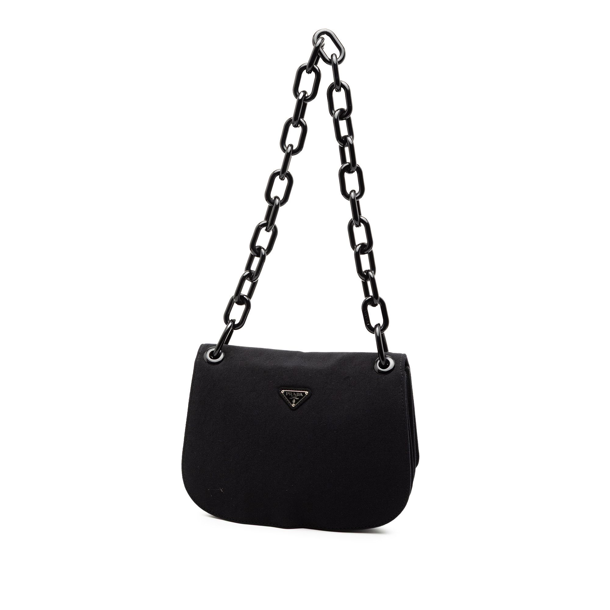 Prada Prada Canvas Lucite Chain Shoulder Bag Size ONE SIZE - 2 Thumbnail