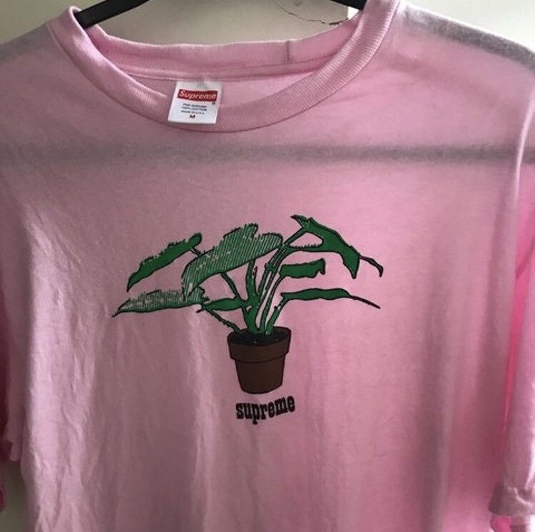 Supreme Plant Tee Medium Light Pink Tops