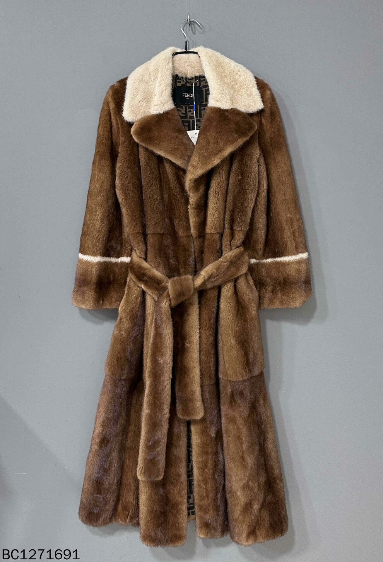 Fendi Fendi Long Gold Mink Fur Coat Size US L / EU 52-54 / 3 - 2 Thumbnail