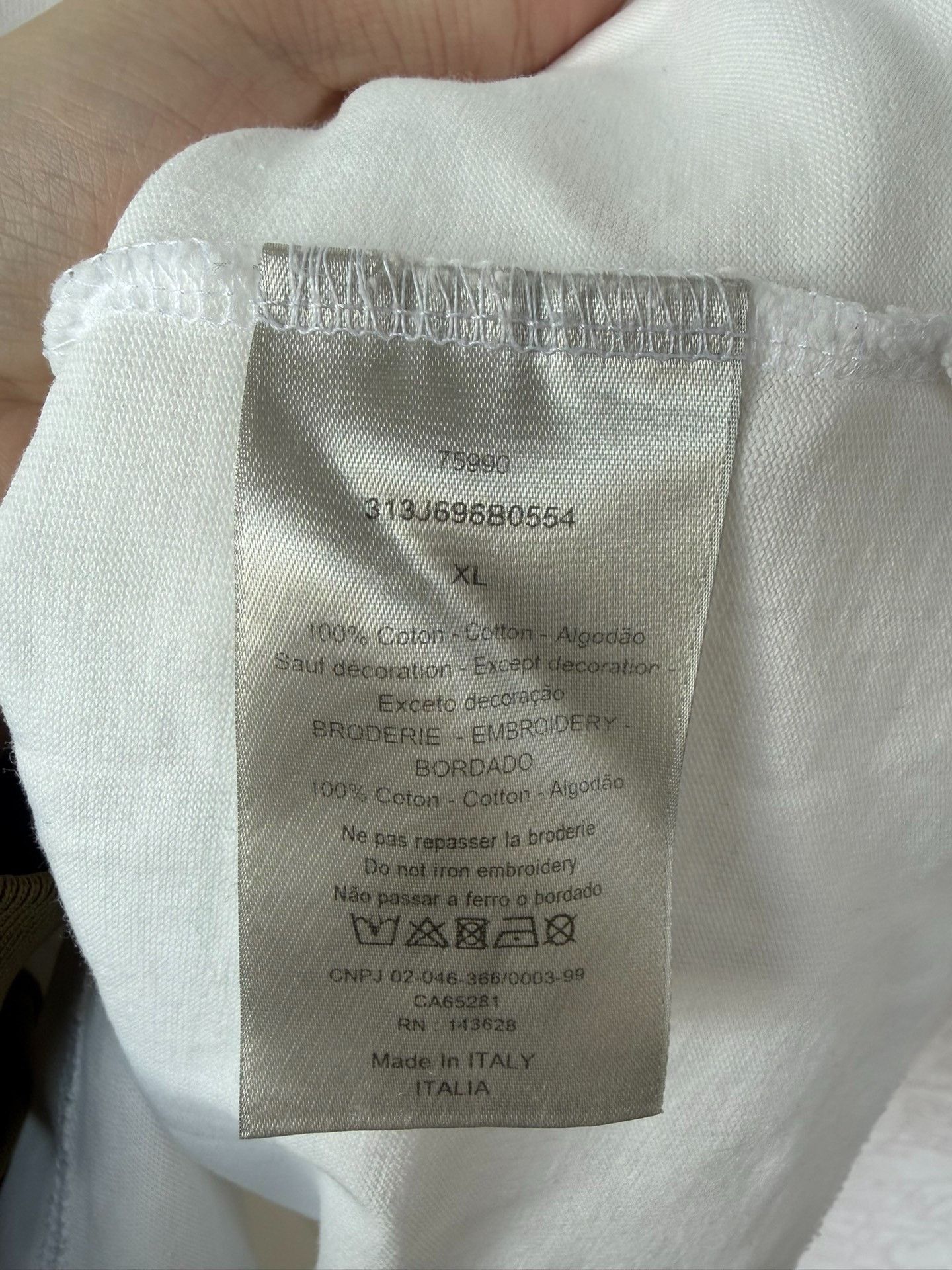 Dior Dior Logo Short Sleeve Tee Size XL Size US XL / EU 56 / 4 - 4 Thumbnail