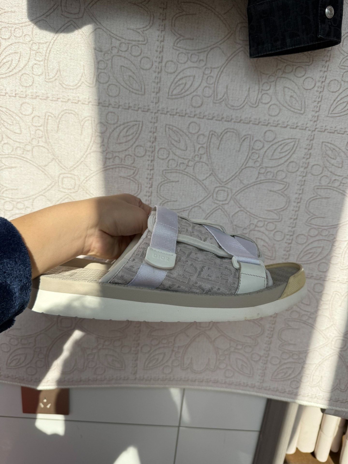 Dior dior alpha printed slide sandals size 44 Size US 10 / EU 43 - 2 Thumbnail
