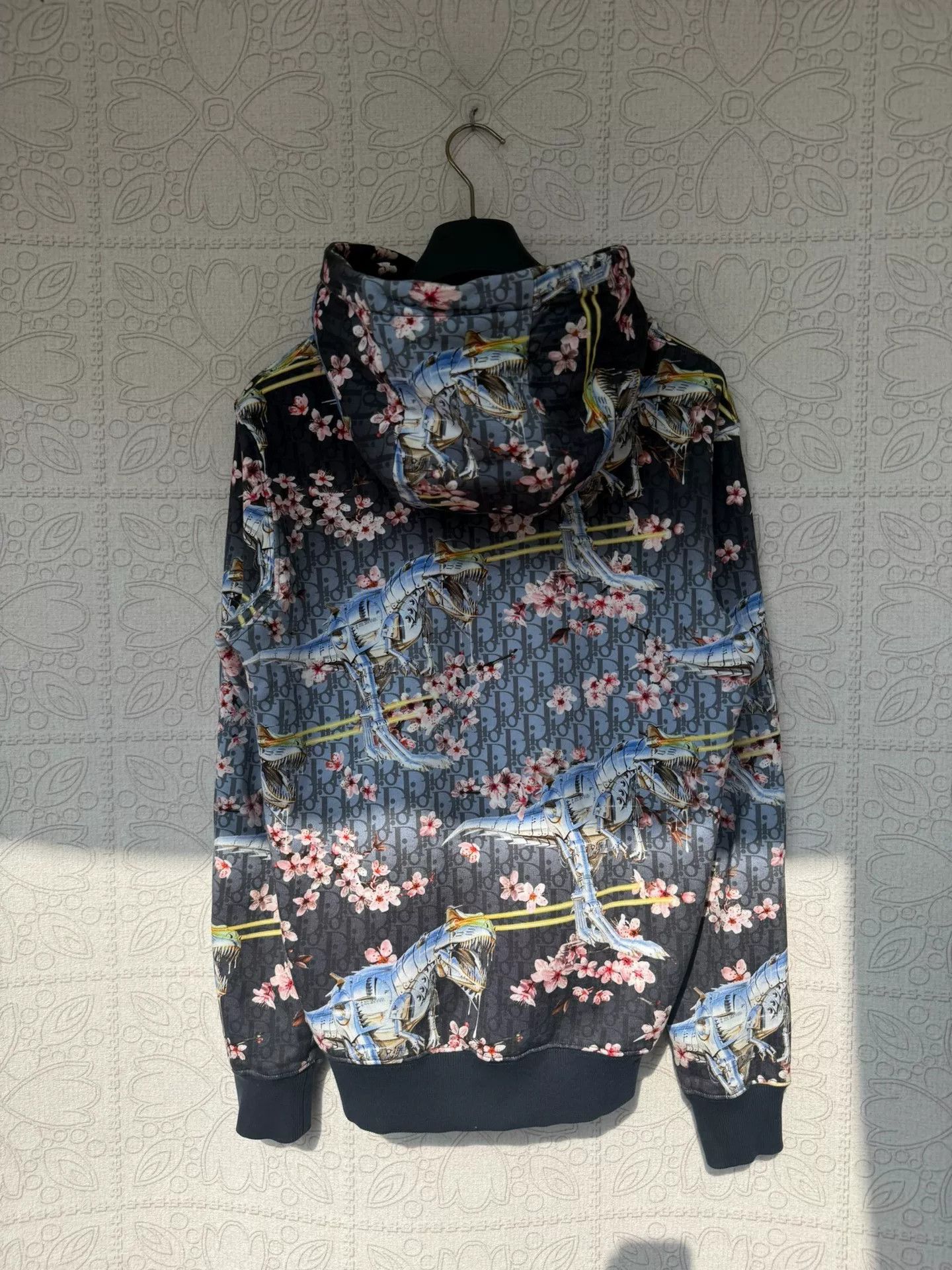 Dior dior x sorayama dinosaur print hoodie Size US S / EU 44-46 / 1 - 2 Thumbnail