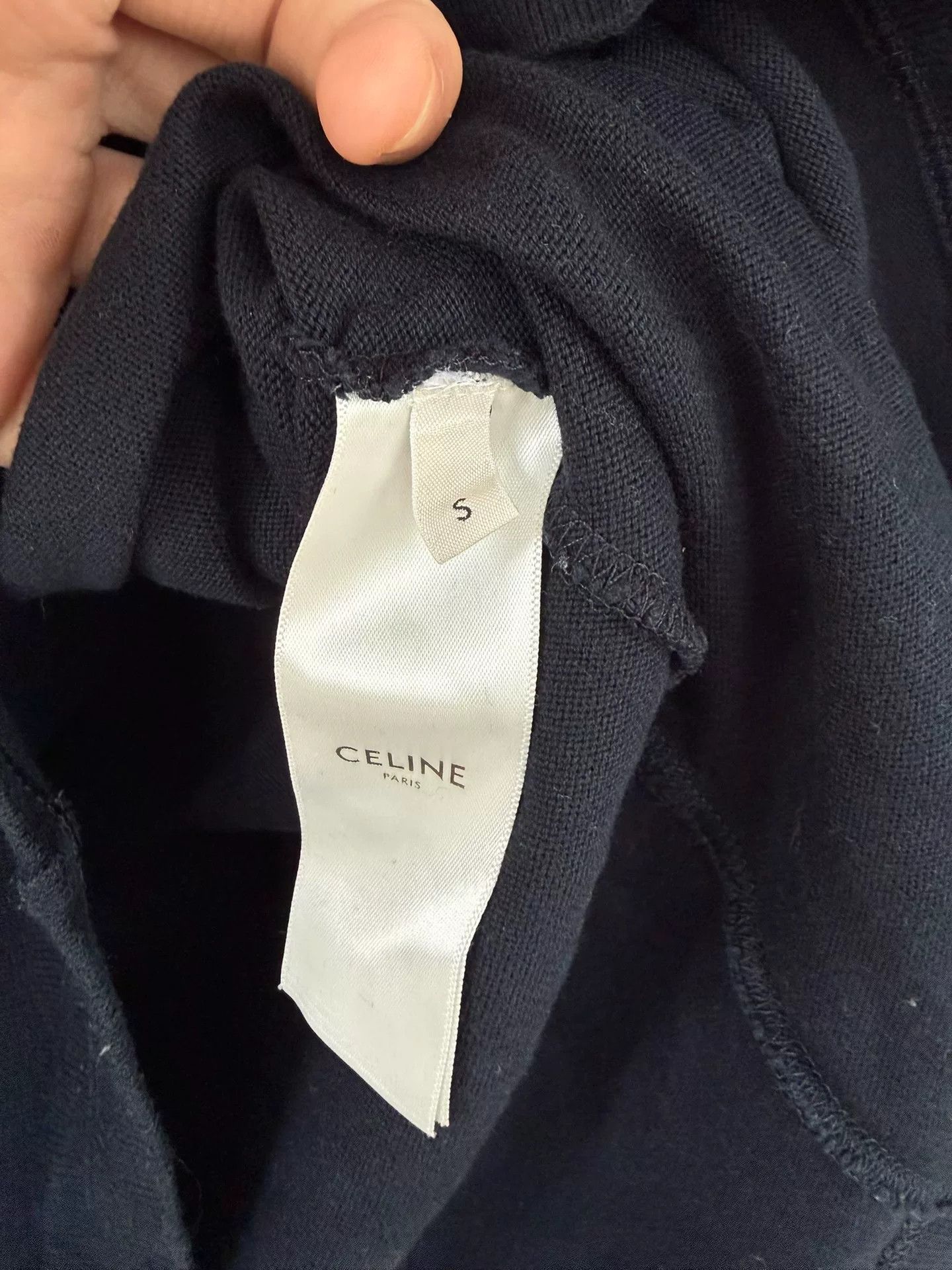 Celine Celine Knit Sweater with Logo, Size S Size S / US 4 / IT 40 - 3 Thumbnail