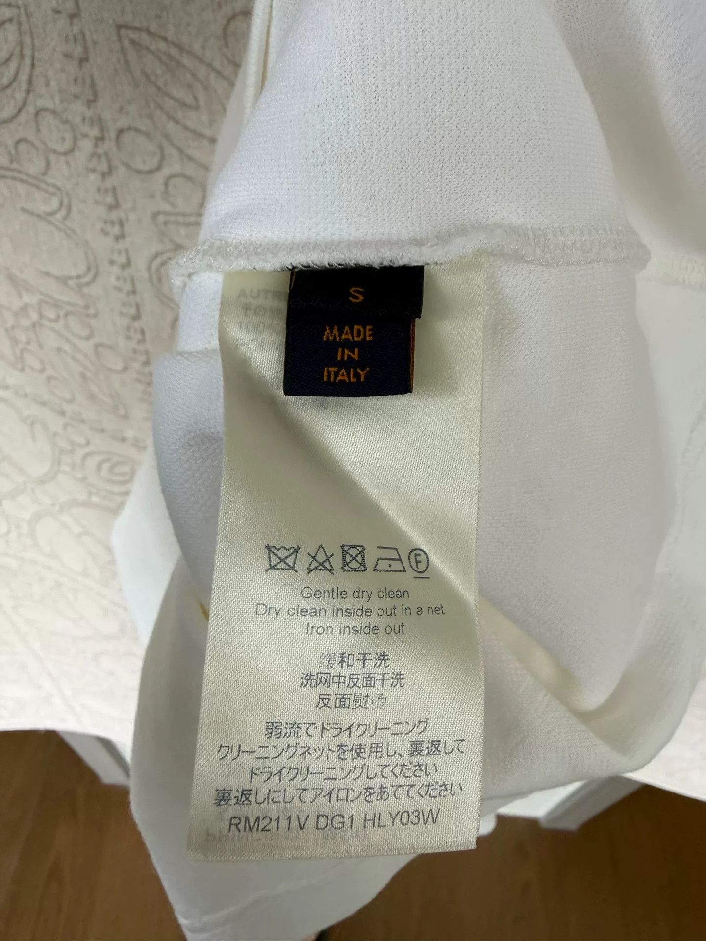 louis vuitton ocean bead pattern short sleeve