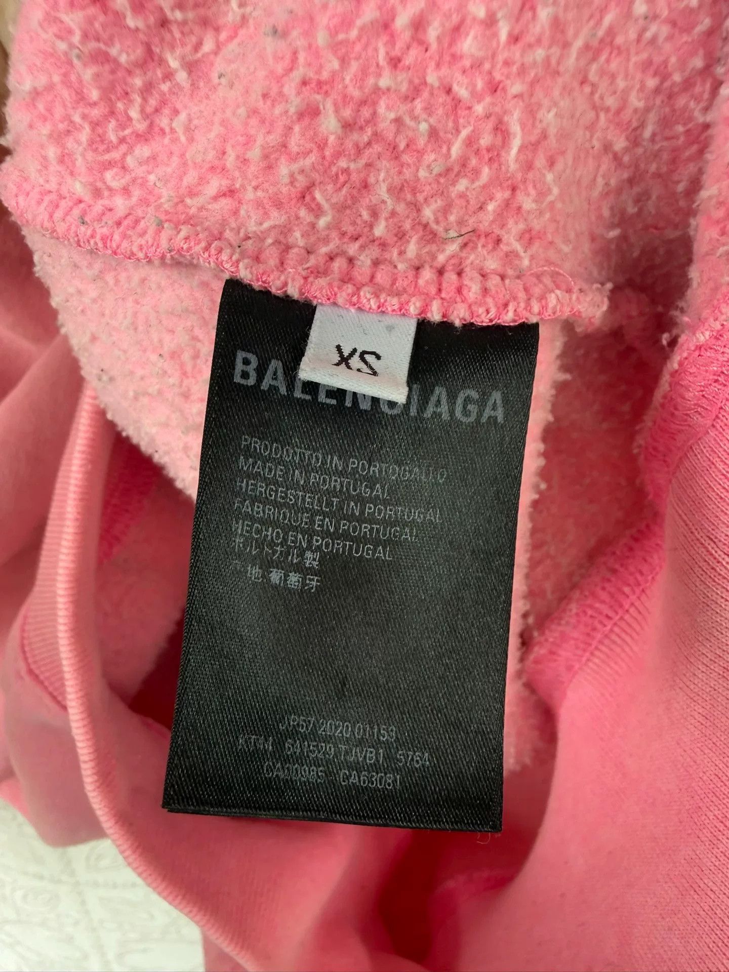 Balenciaga balenciaga pink embroidered hoodie size xs Size XS / US 0-2 / IT 36-38 - 3 Thumbnail