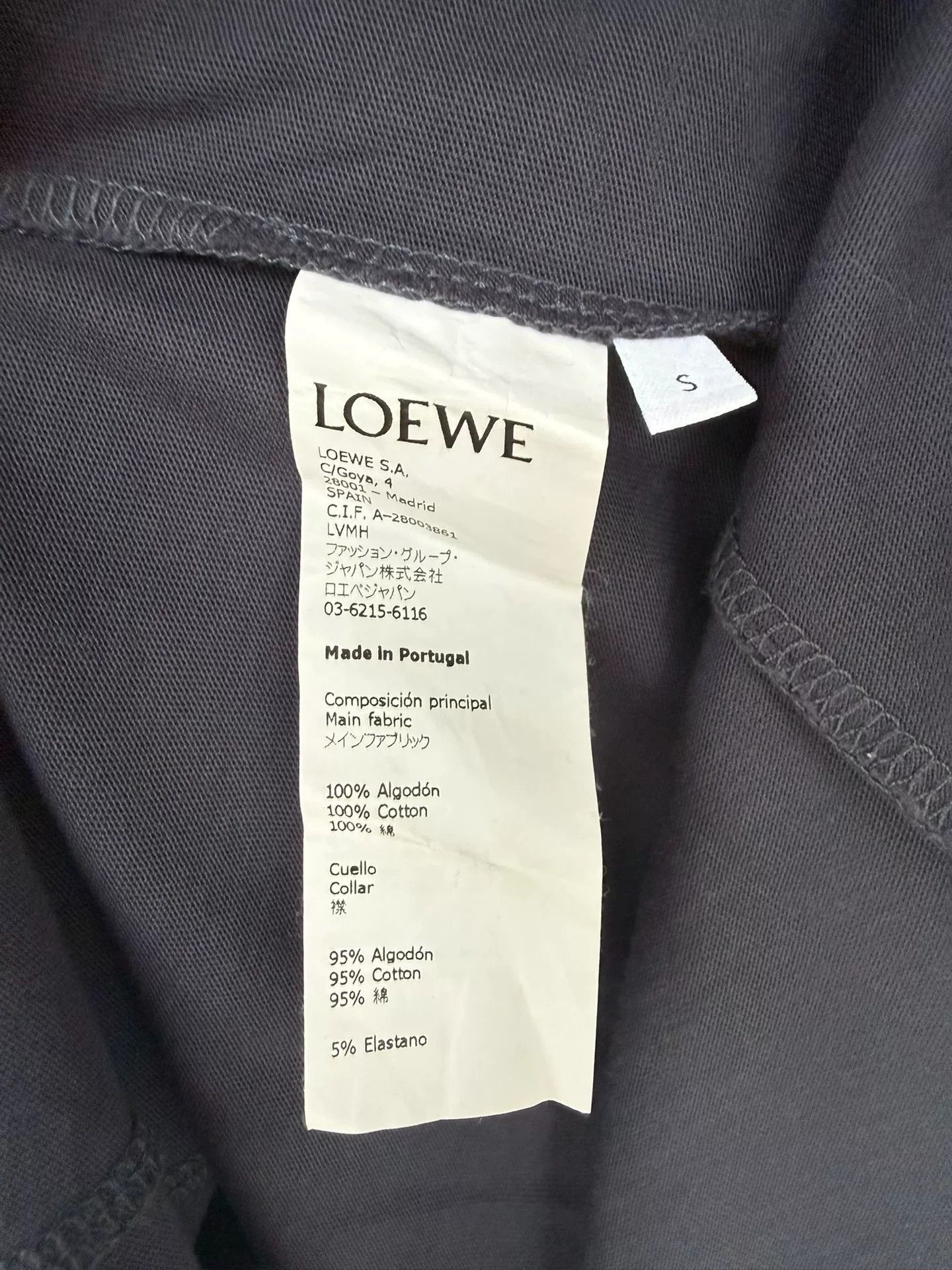 Loewe Loewe Embroidered Logo Short Sleeve T-Shirt Size US S / EU 44-46 / 1 - 3 Thumbnail
