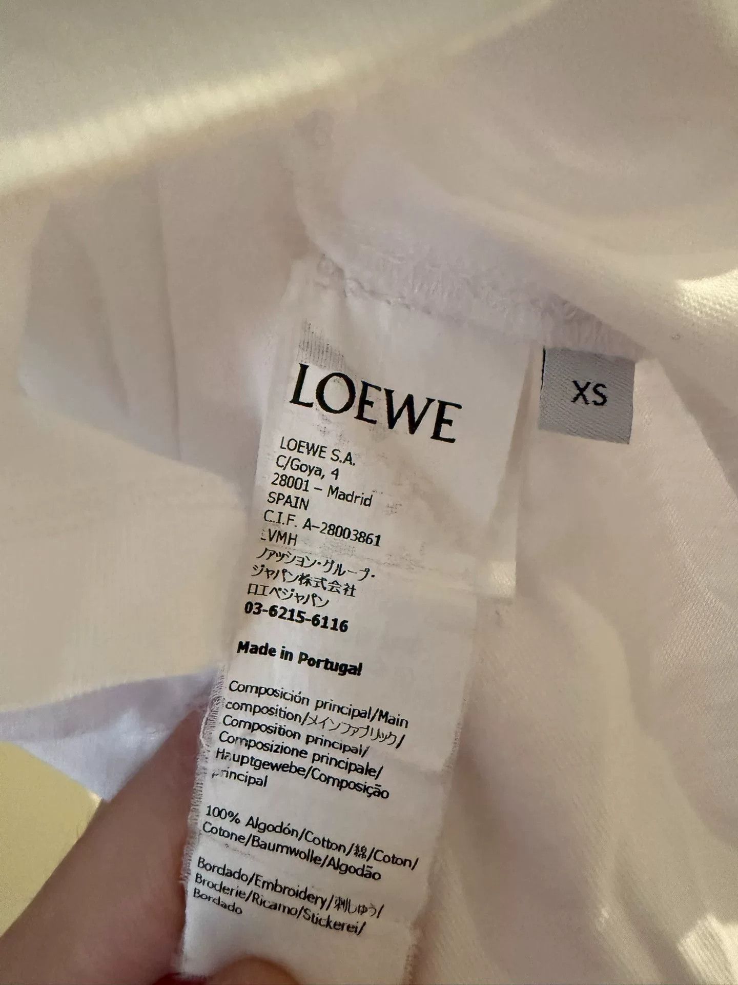 Loewe Loewe Embroidered Logo Short Sleeve T-Shirt Size US XS / EU 42 / 0 - 3 Thumbnail