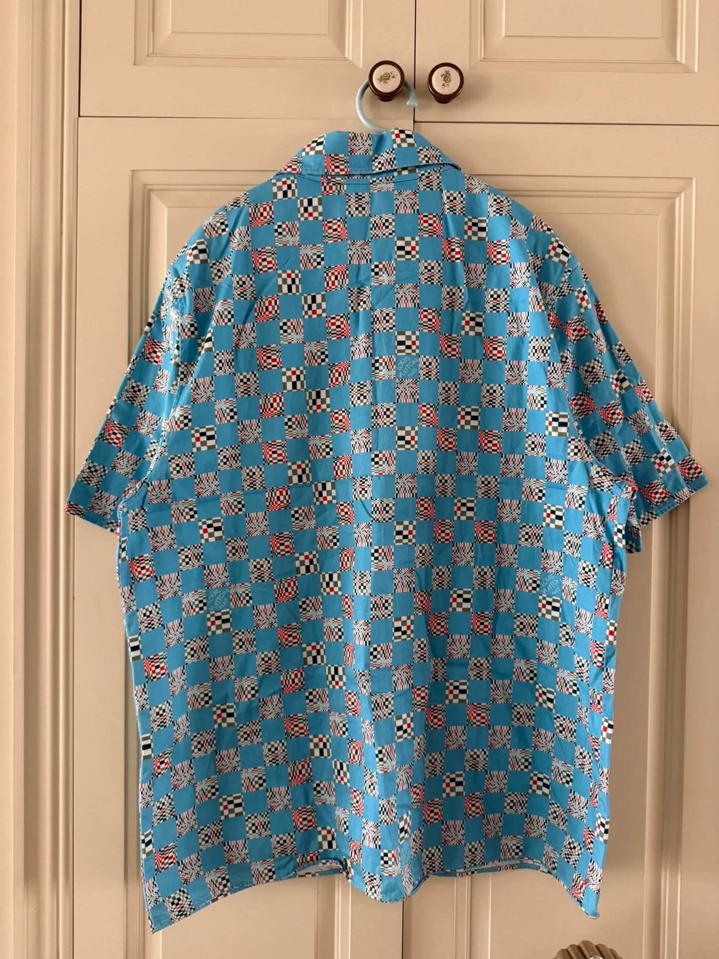 Louis Vuitton louis vuitton blue short sleeve shirt Size US M / EU 48-50 / 2 - 2 Thumbnail