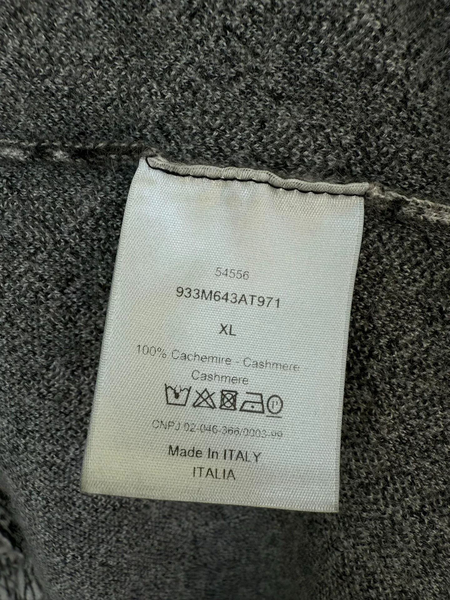 Dior dior printed cashmere sweater in gray Size XL / US 12-14 / IT 48-50 - 3 Thumbnail