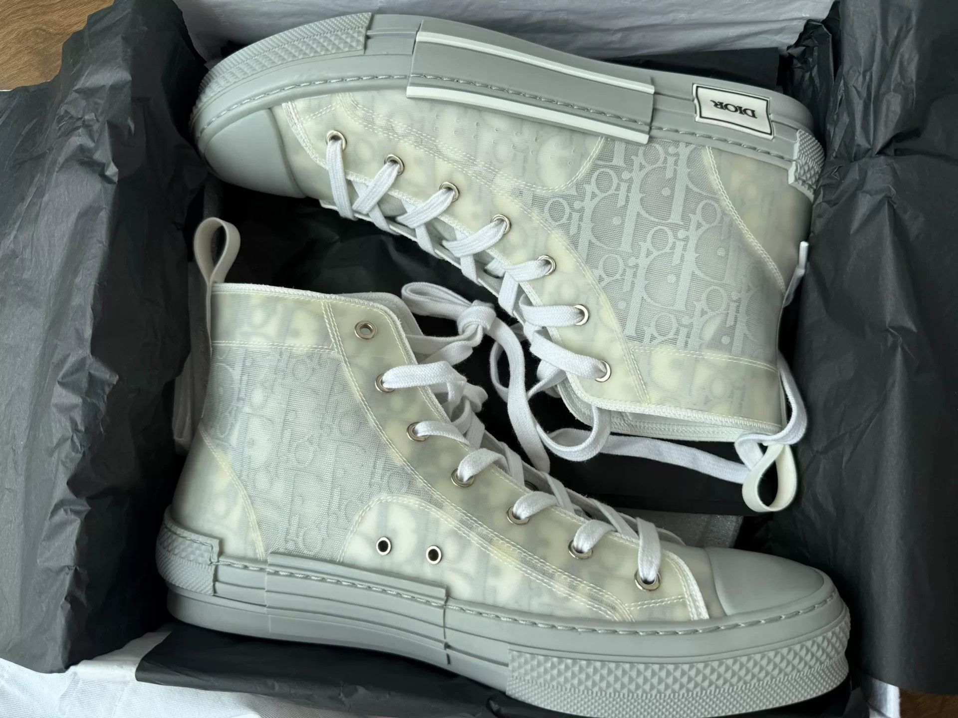 Dior Dior B23 High-Top Sneakers in Gray-Blue Size US 11 / EU 44 - 6 Thumbnail