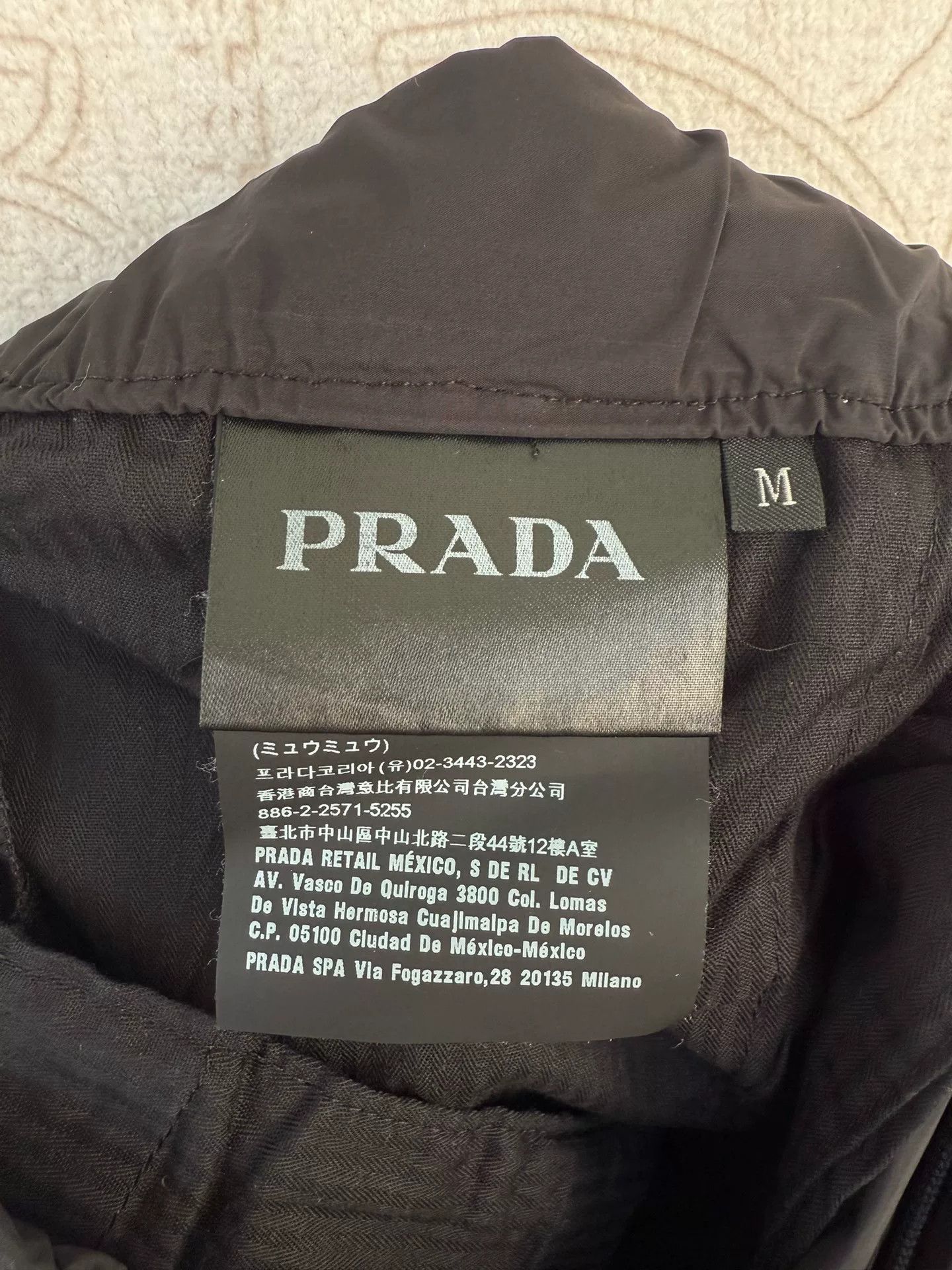 Prada prada black magic tape pants size m Size US 30 / EU 46 - 4 Thumbnail