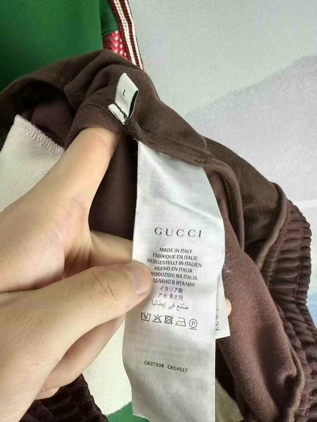 Gucci gucci green and brown logo zip jacket Size US L / EU 52-54 / 3 - 4 Thumbnail