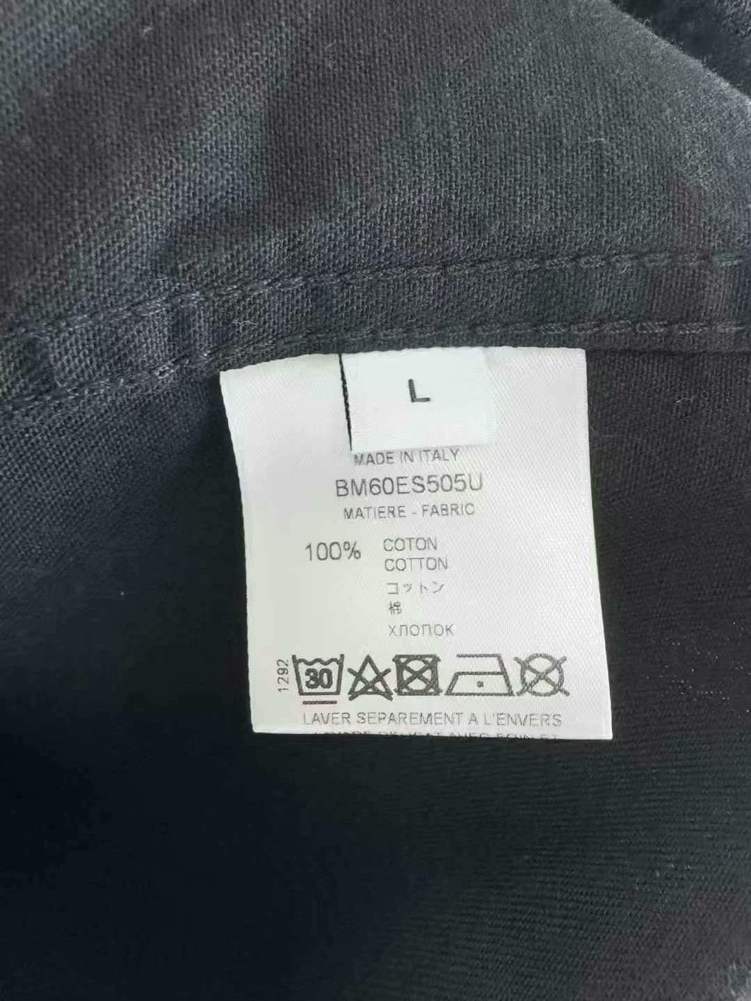 Givenchy Givenchy Black Denim Shirt with Rainbow Embroidery Size US L / EU 52-54 / 3 - 4 Thumbnail
