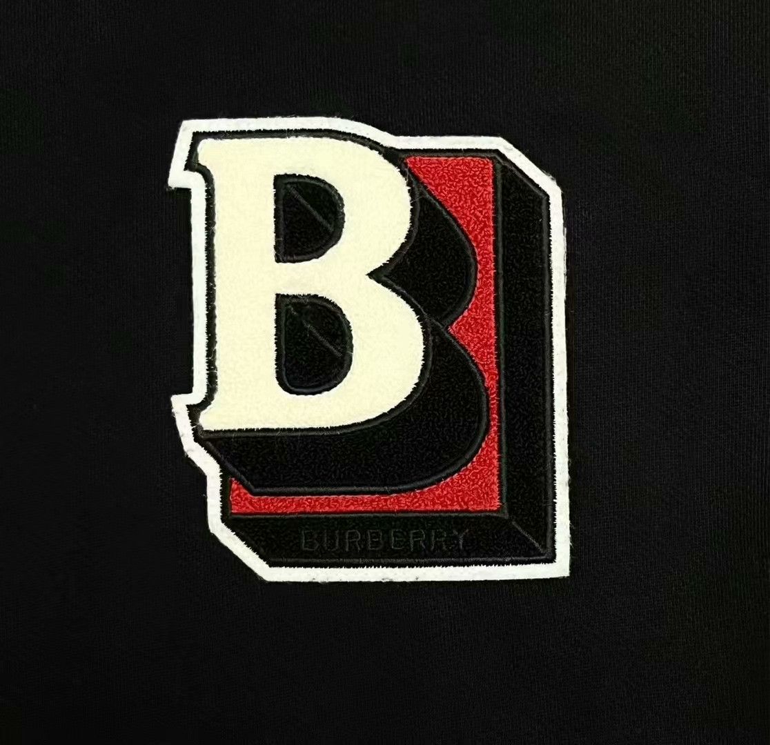 Burberry burberry black embroidered logo sweatshirt Size US M / EU 48-50 / 2 - 4 Thumbnail