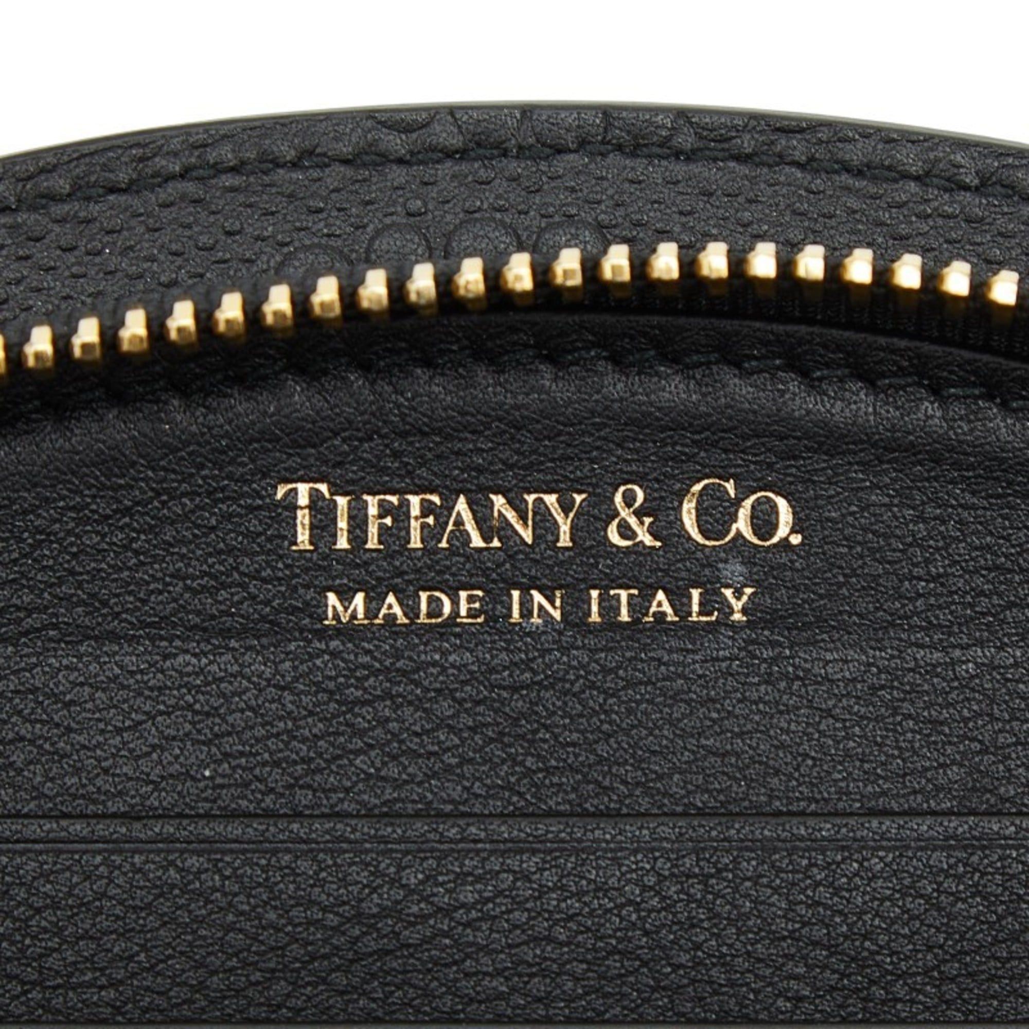 Tiffany & Co. Tiffany & Co. Half Moon Large Bifold Wallet in Black Leather for Women. Size ONE SIZE - 8 Thumbnail