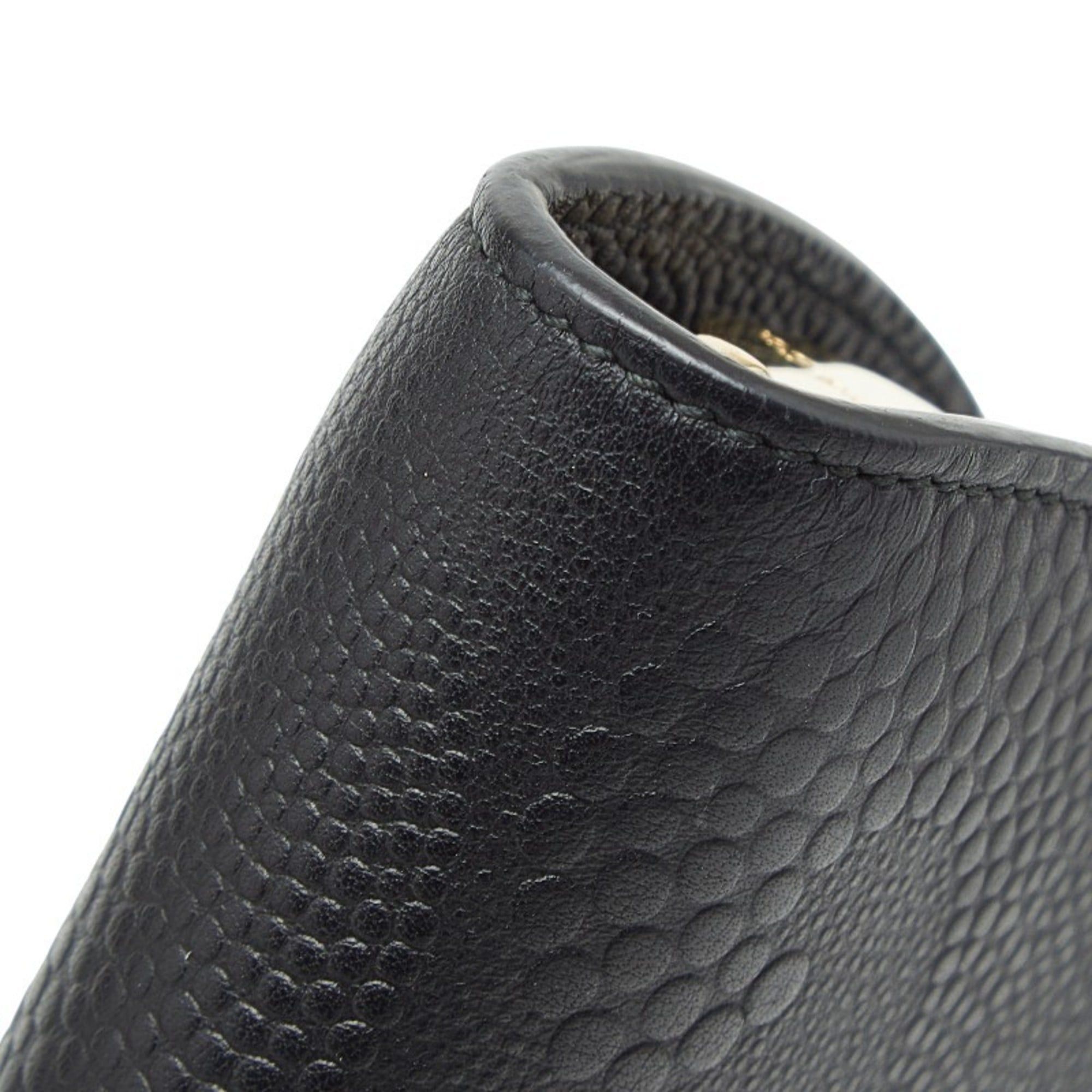 Tiffany & Co. Tiffany & Co. Half Moon Large Bifold Wallet in Black Leather for Women. Size ONE SIZE - 4 Thumbnail