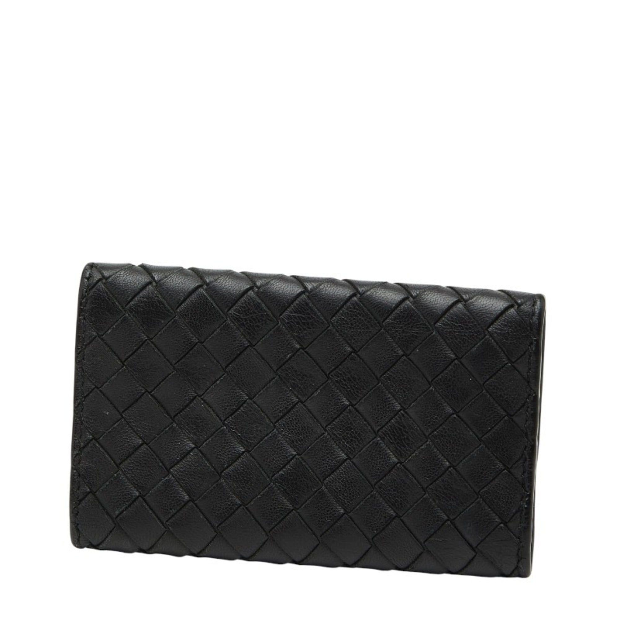 Bottega Veneta Bottega Veneta Intrecciato Key Case in Black Leather for Women Size ONE SIZE - 2 Thumbnail