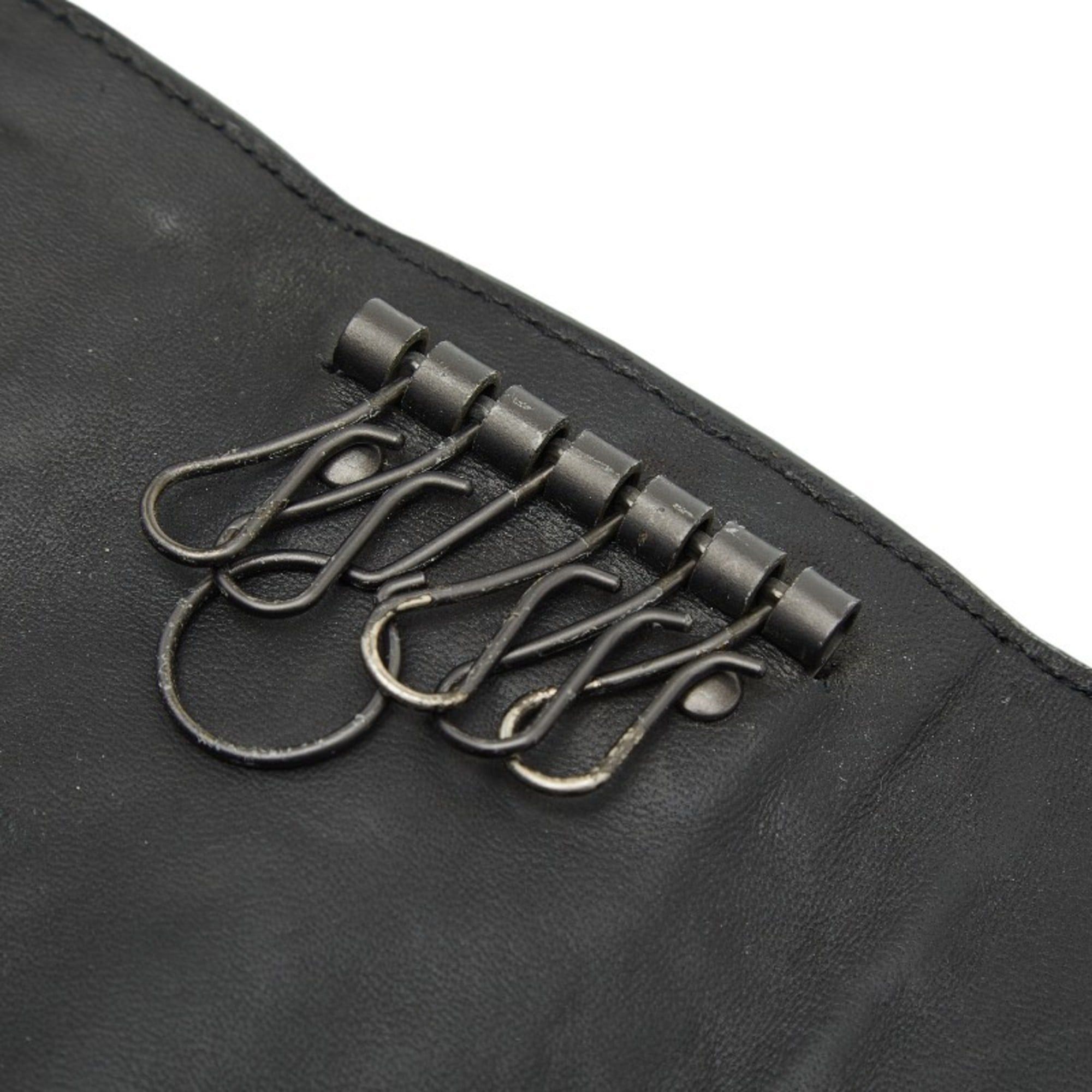 Bottega Veneta Bottega Veneta Intrecciato Key Case in Black Leather for Women Size ONE SIZE - 7 Thumbnail
