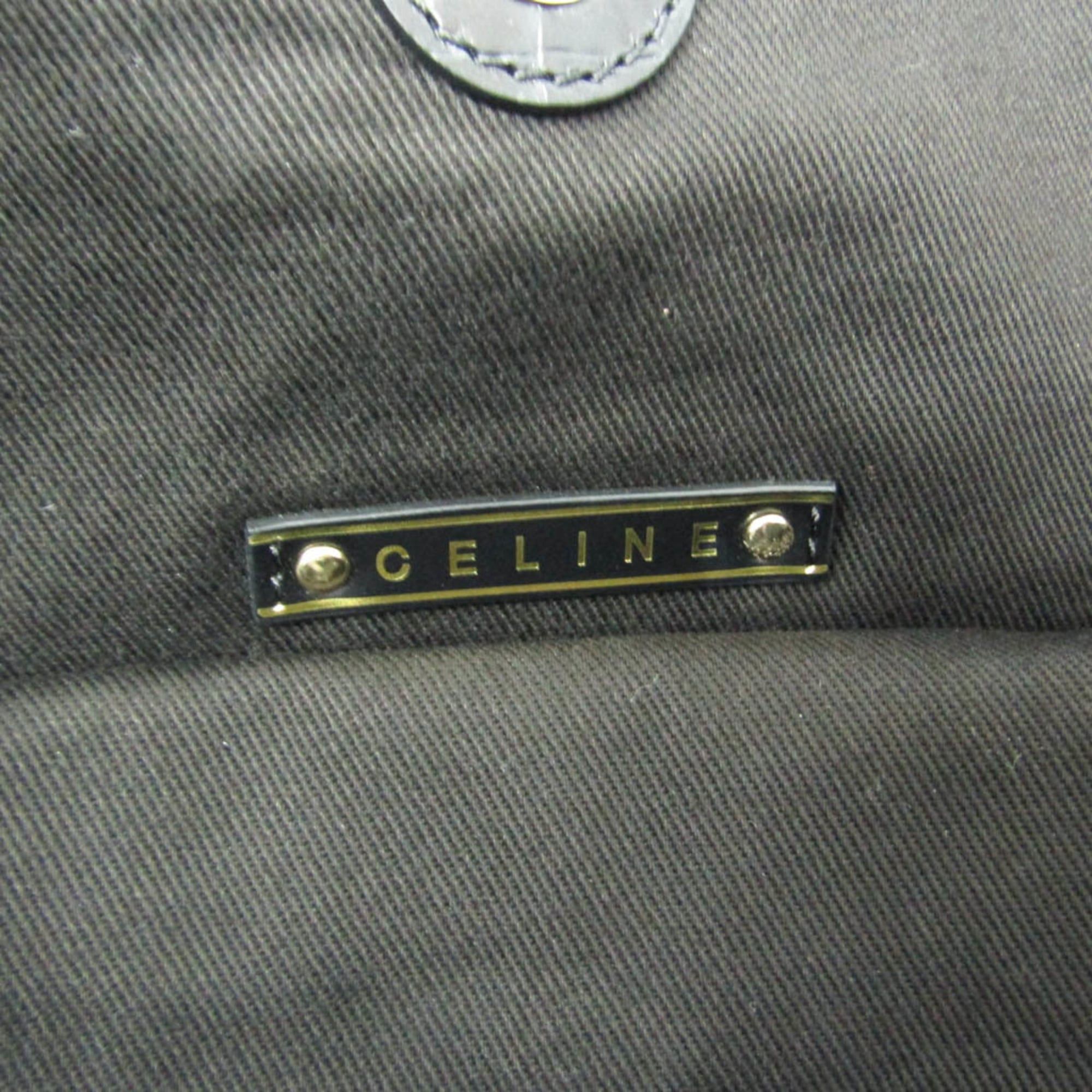 Celine Celine Bittersweet C Macadam Carriage Pattern Women's Canvas,Leather Handbag,Tote Bag Beige,Black Size ONE SIZE - 15 Thumbnail