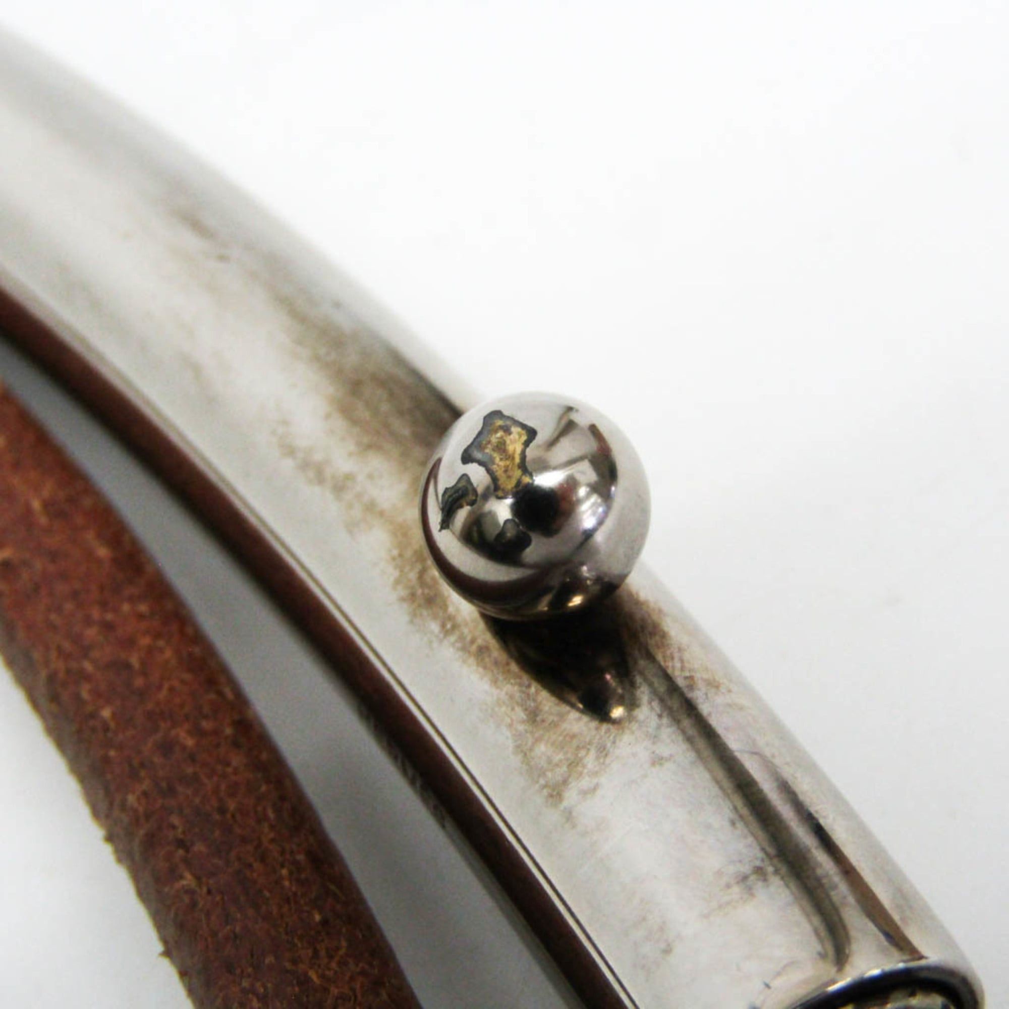 Hermes Hermes Women,Men Leather Chain Belt Brown,Silver Size ONE SIZE - 4 Thumbnail
