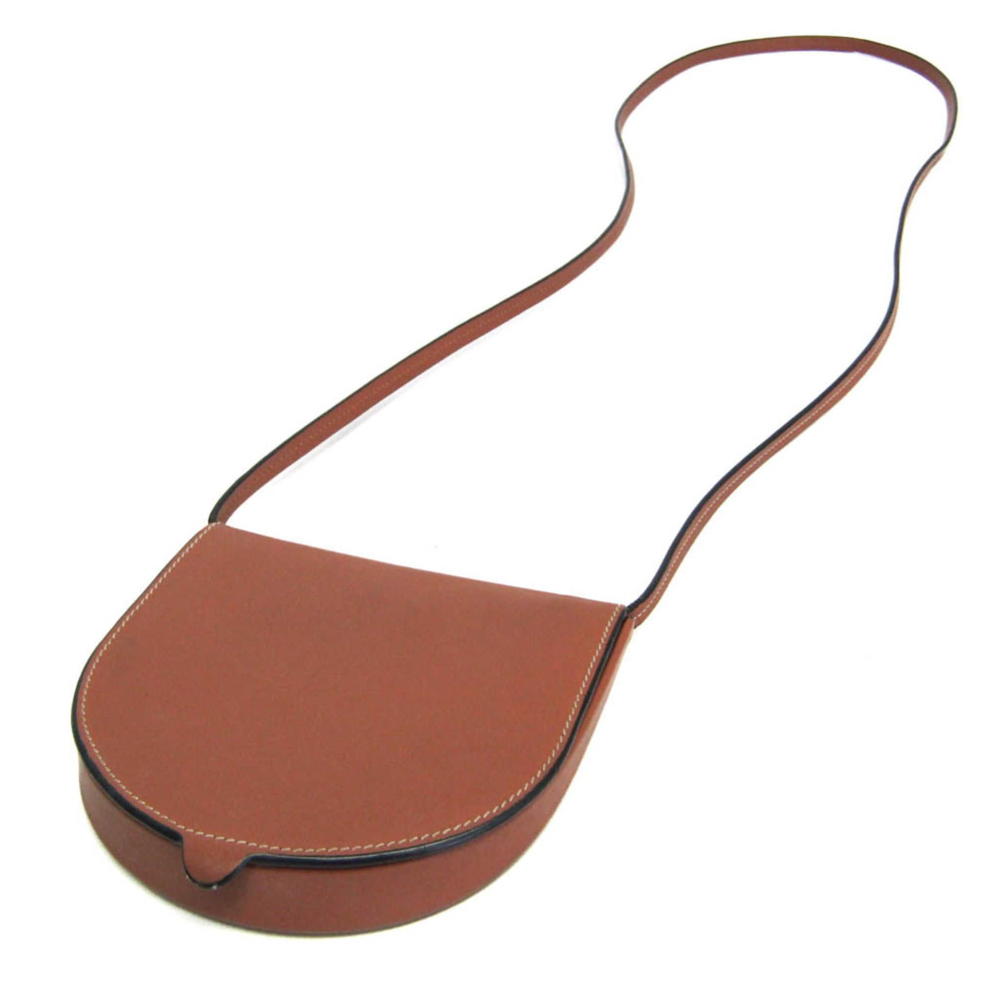 Loewe Loewe HEEL POUCH SMALL Women's Leather Shoulder Bag Brown Size ONE SIZE - 3 Thumbnail