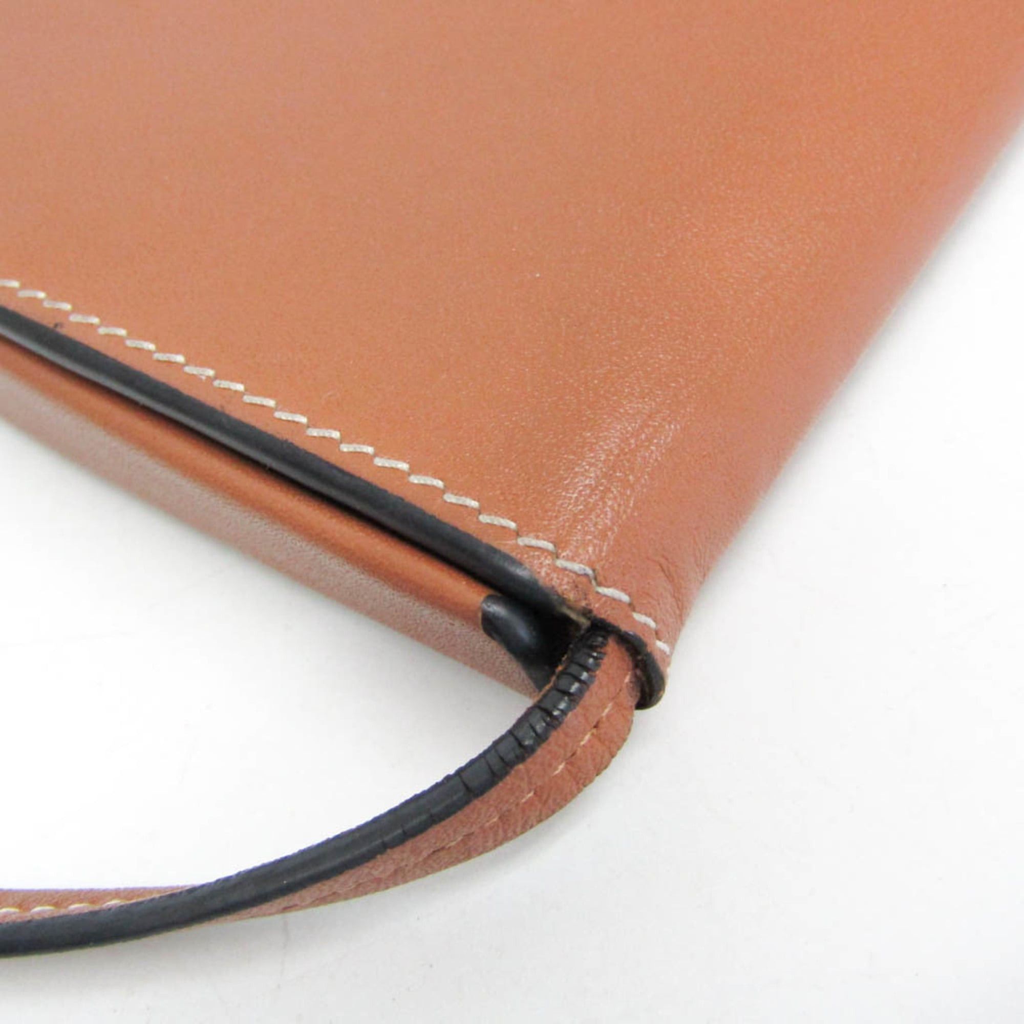 Loewe Loewe HEEL POUCH SMALL Women's Leather Shoulder Bag Brown Size ONE SIZE - 9 Thumbnail