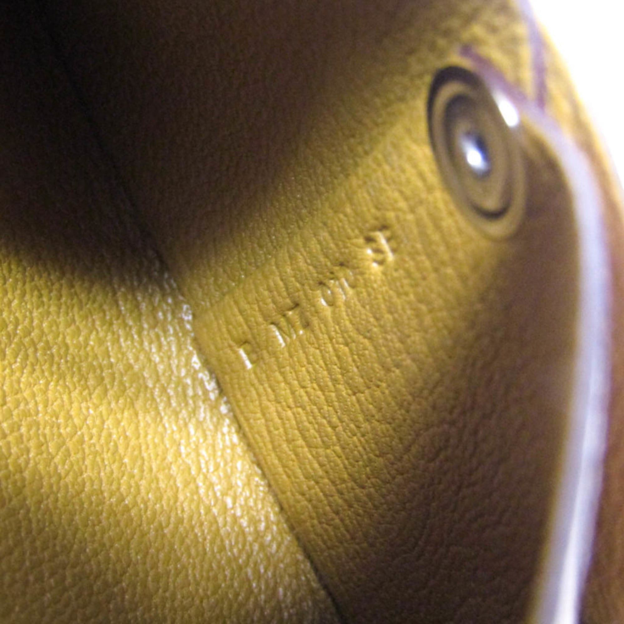 Hermes Hermes Bastia Women,Men Chevre Leather Coin Purse/coin Case Brown Size ONE SIZE - 8 Thumbnail