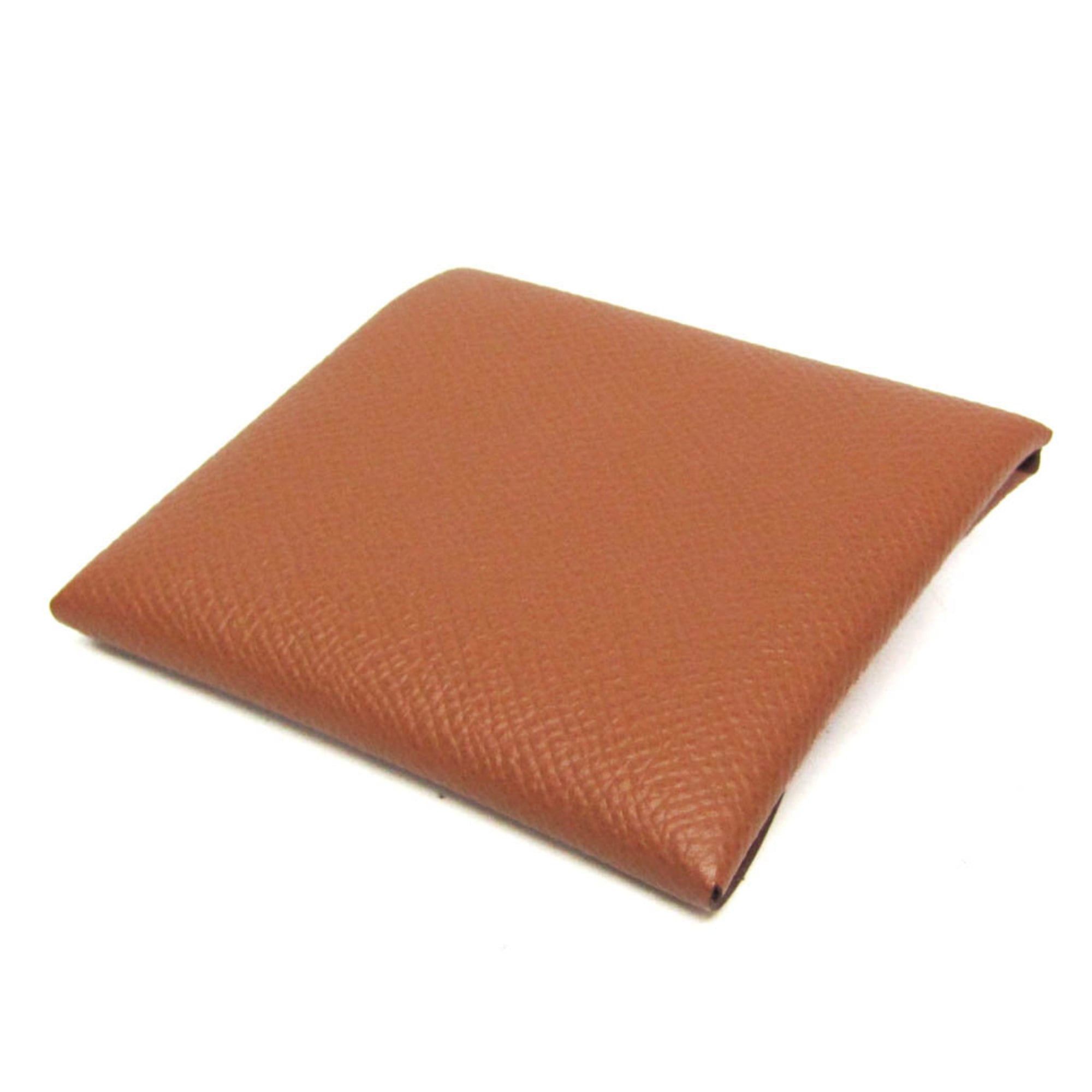 Hermes Hermes Bastia Men,Women Epsom Leather Coin Purse/coin Case Brown Size ONE SIZE - 3 Thumbnail