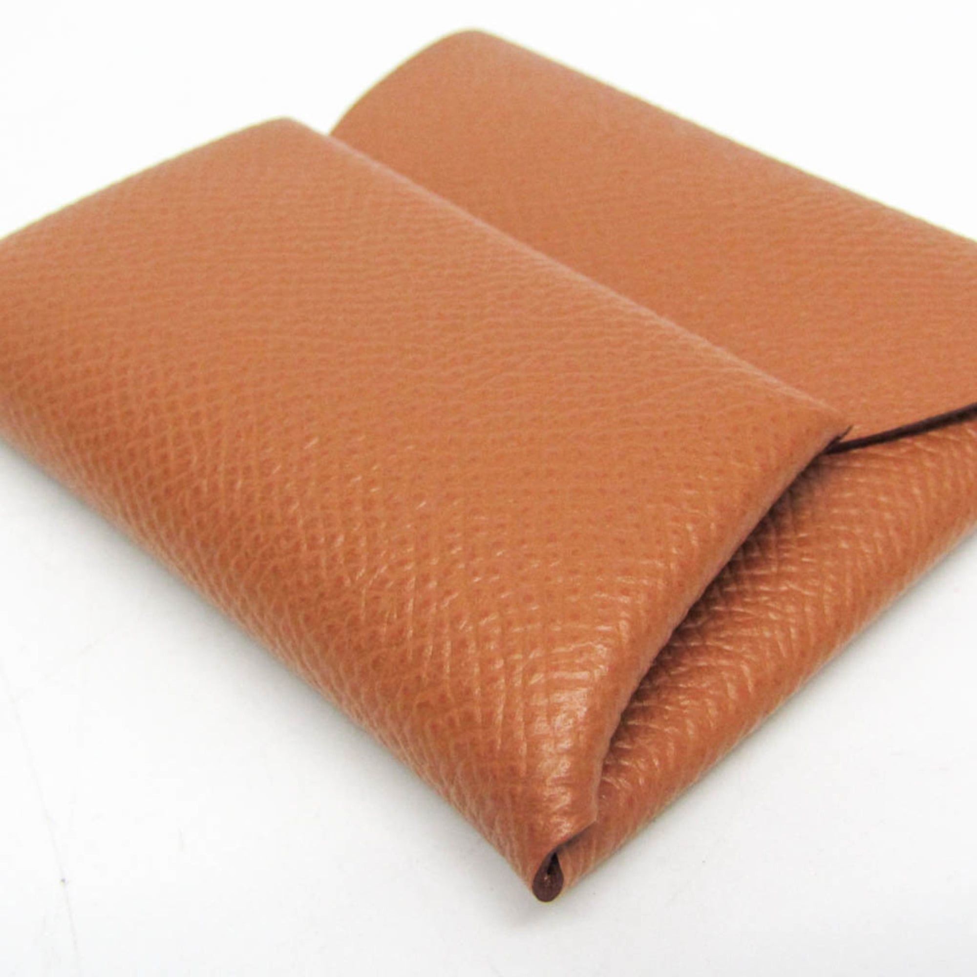 Hermes Hermes Bastia Men,Women Epsom Leather Coin Purse/coin Case Brown Size ONE SIZE - 6 Thumbnail