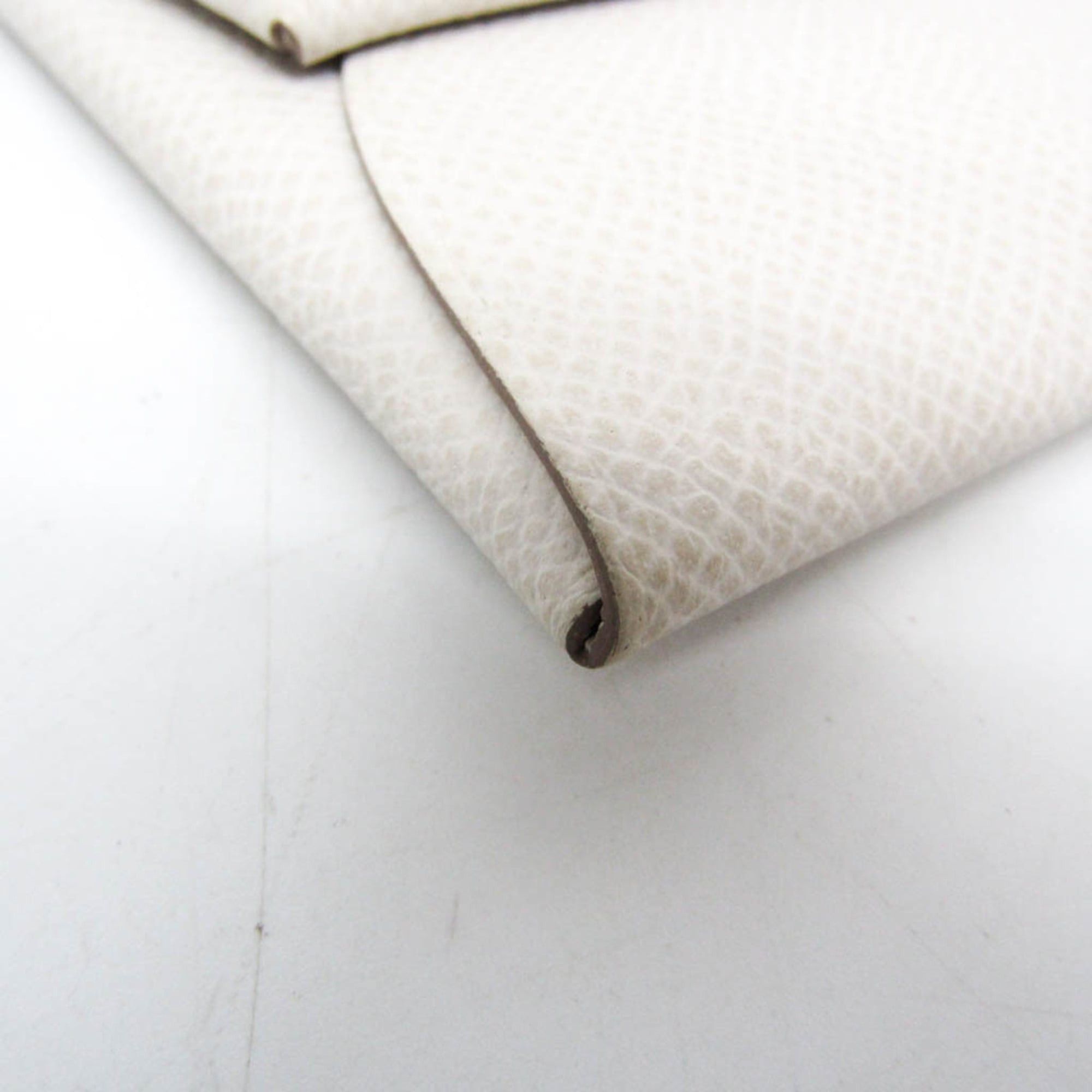 Hermes Hermes Bastia Women,Men Epsom Leather Coin Purse/coin Case White Size ONE SIZE - 5 Thumbnail