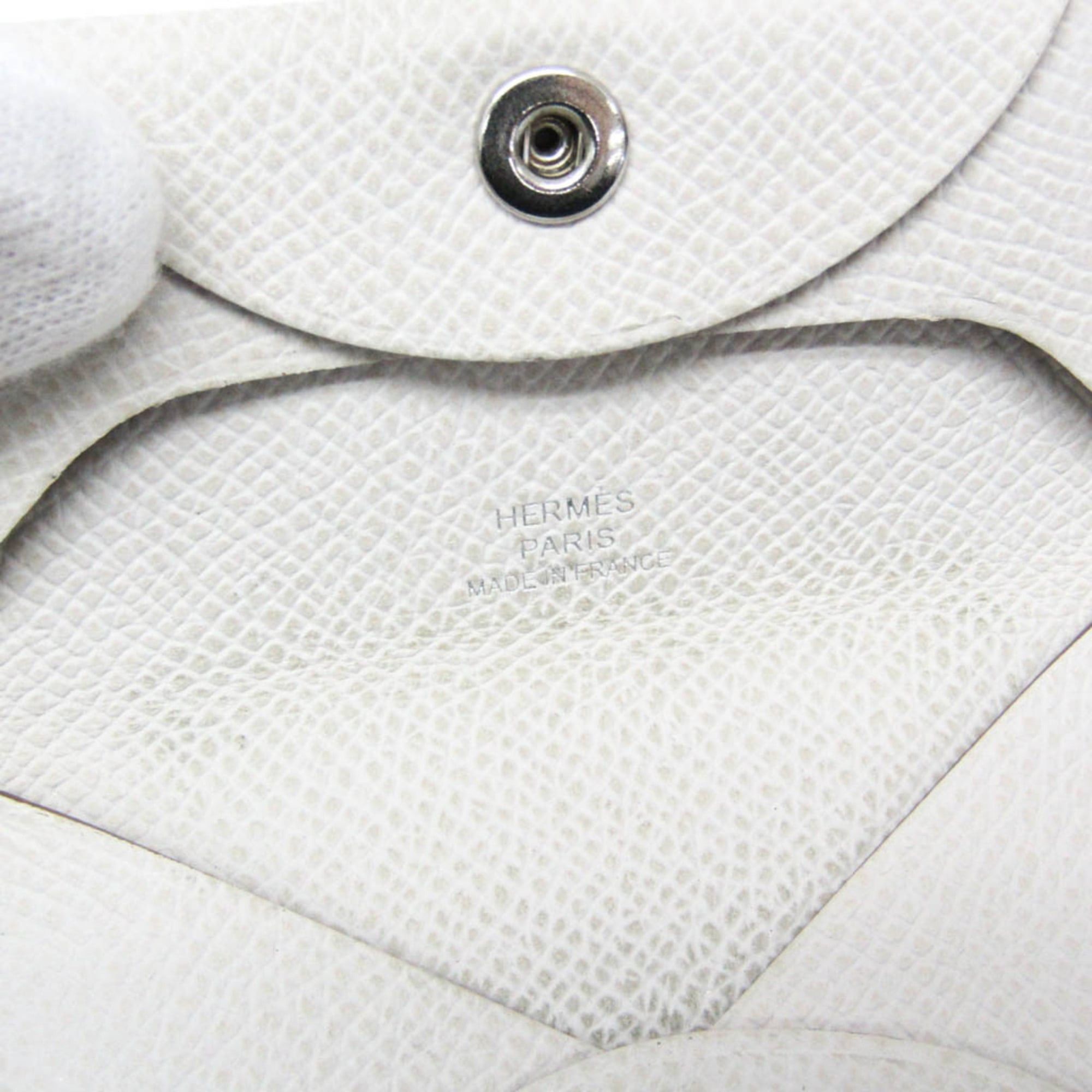 Hermes Hermes Bastia Women,Men Epsom Leather Coin Purse/coin Case White Size ONE SIZE - 10 Thumbnail