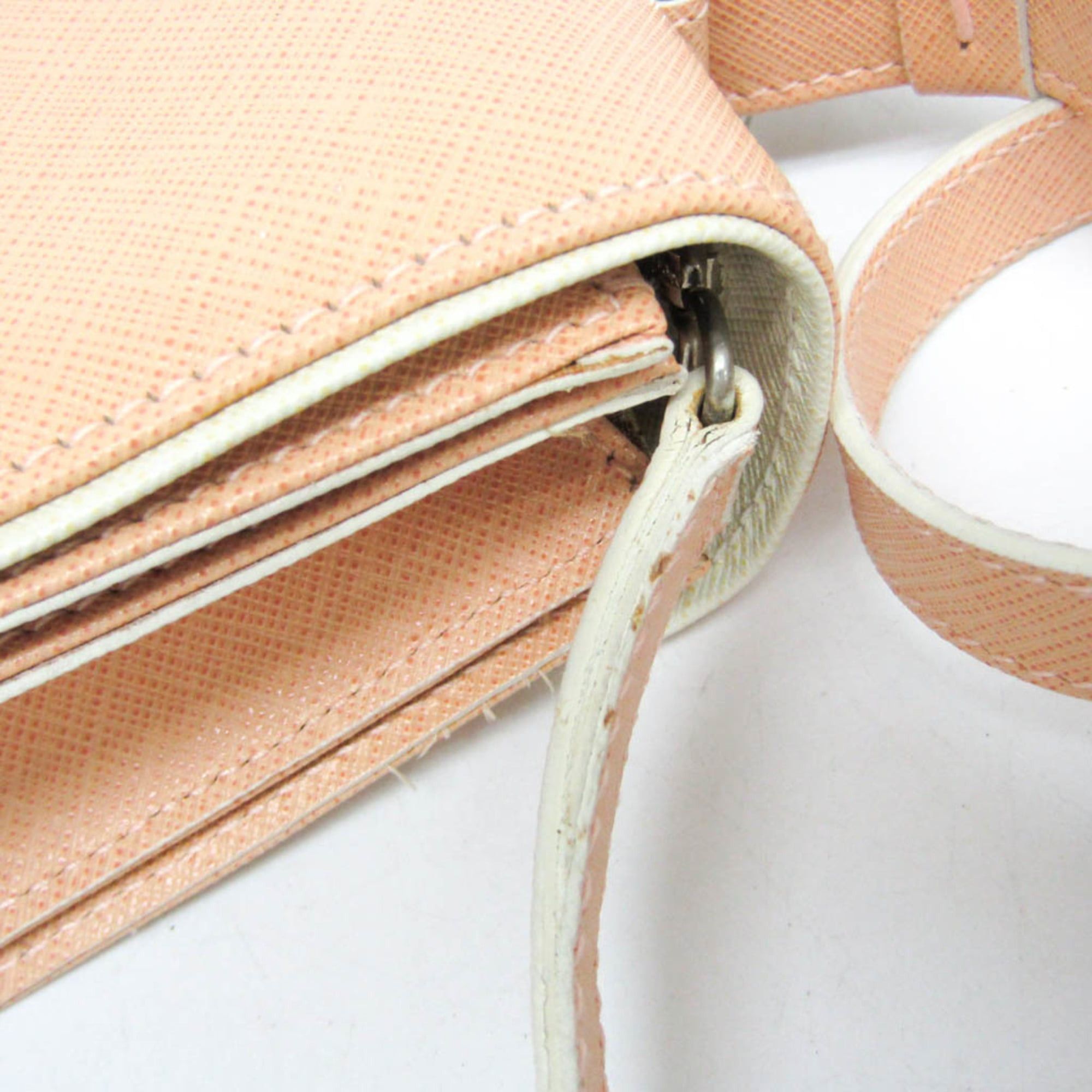 Salvatore Ferragamo Salvatore Ferragamo Gancini Vara Ribbon Handle BW-21 6852 Women's Leather Handbag,Shoulder Bag Pale Orange Size ONE SIZE - 14 Thumbnail