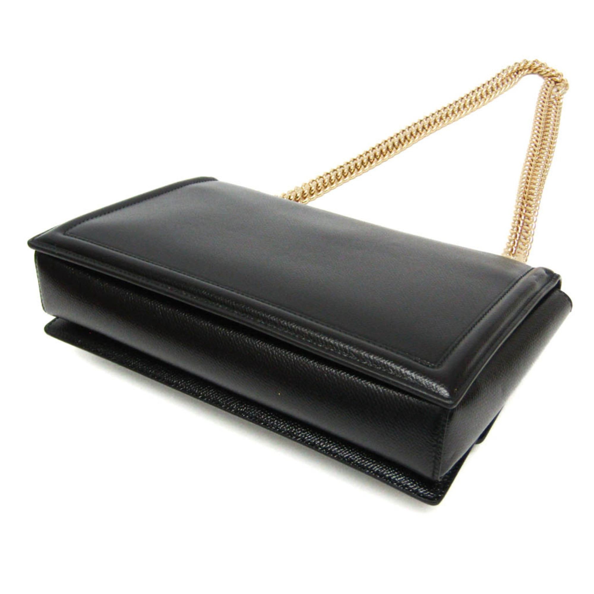 Salvatore Ferragamo Salvatore Ferragamo Vara AU-21G462 Women's Leather Shoulder Bag Black Size ONE SIZE - 3 Thumbnail