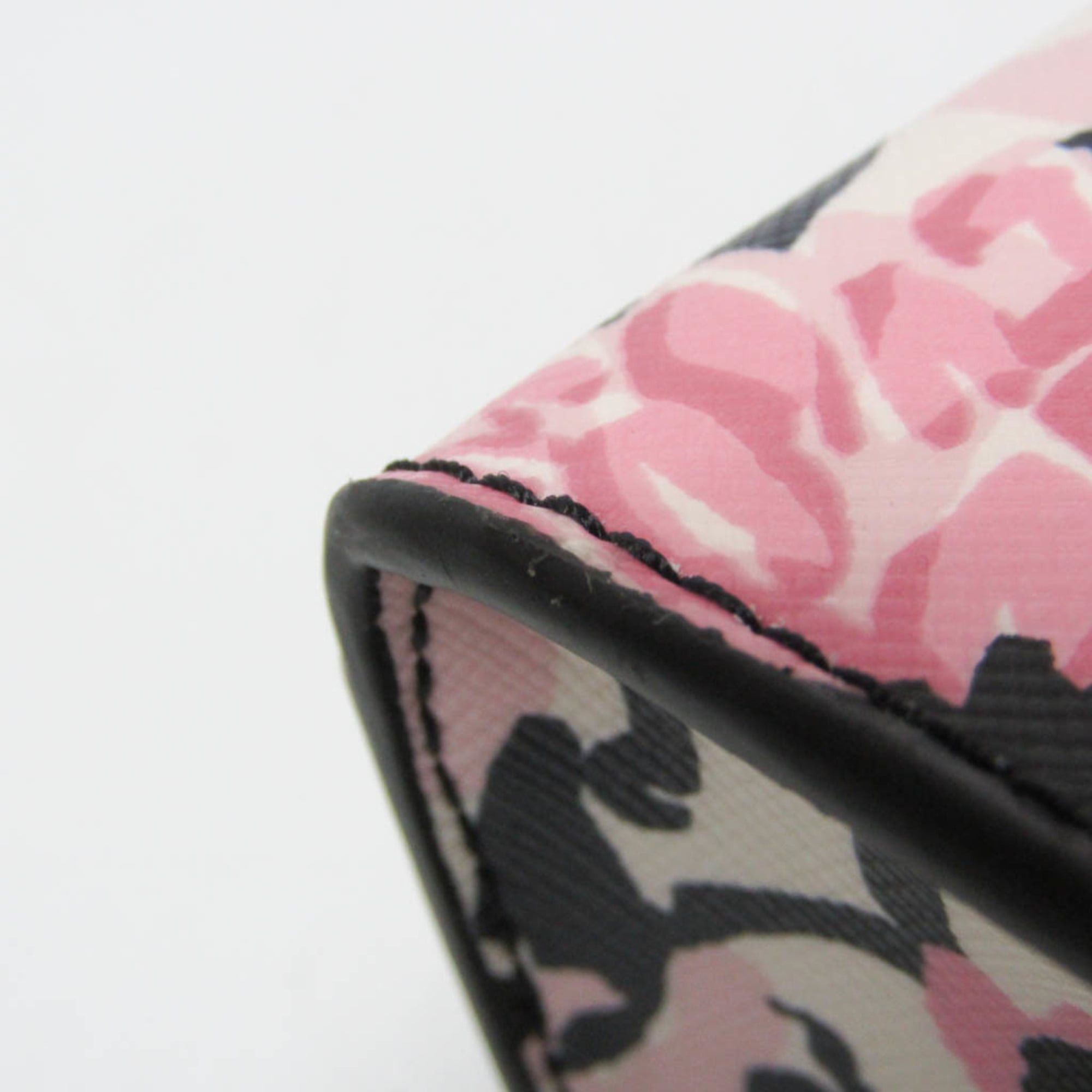 Kate Spade Kate Spade Carson Dahlia Floral Printed K8111 Women's PVC Handbag,Shoulder Bag Black,Pink Size ONE SIZE - 8 Thumbnail