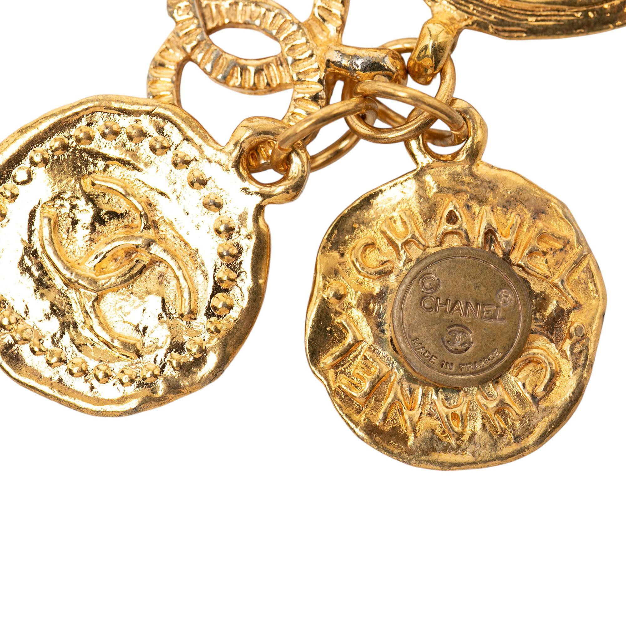 Chanel Chanel CC Gold Plated Coin Charm Brooch Size ONE SIZE - 4 Thumbnail