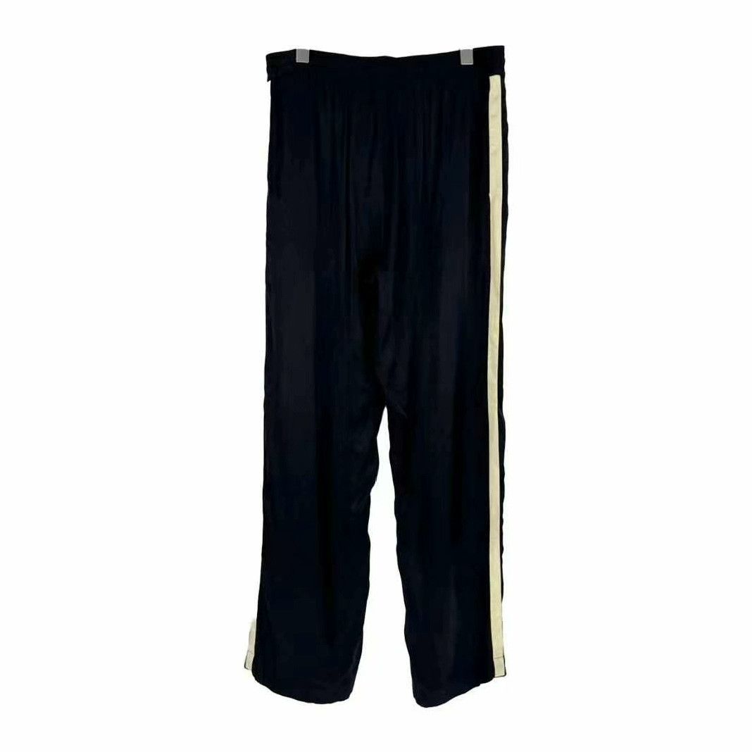 Celine Celine Deep Blue Satin Wide Leg Trousers Size 42" / US 20 - 2 Thumbnail